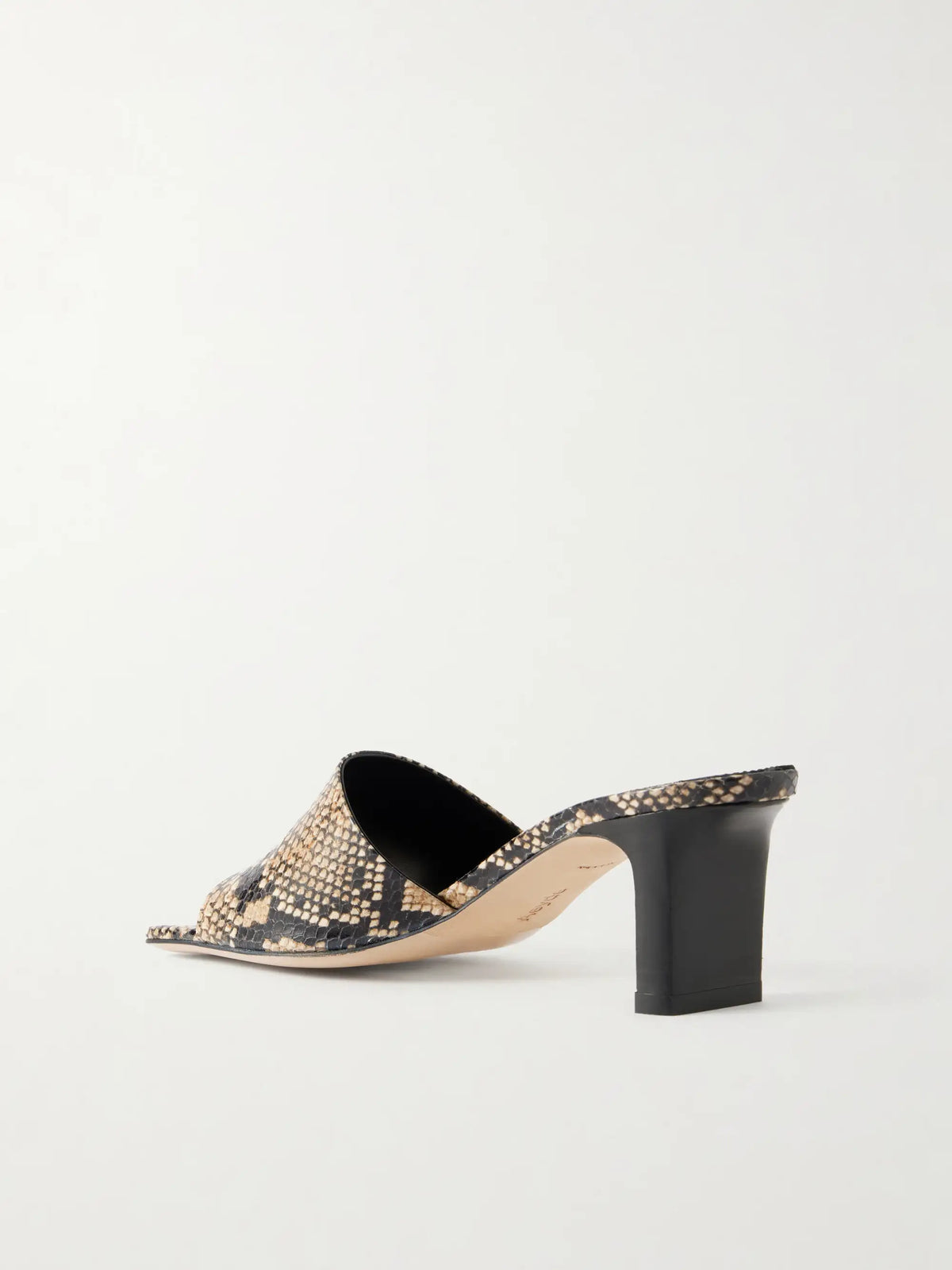 Jessie Snake-effect Leather Sandals