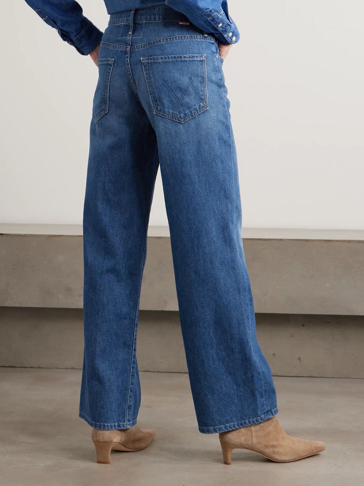 The Maven Skimp Mid-rise Straight-leg Jeans