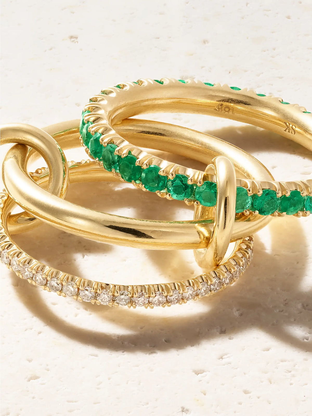 Norah 18-karat Gold, Emerald And Diamond Ring