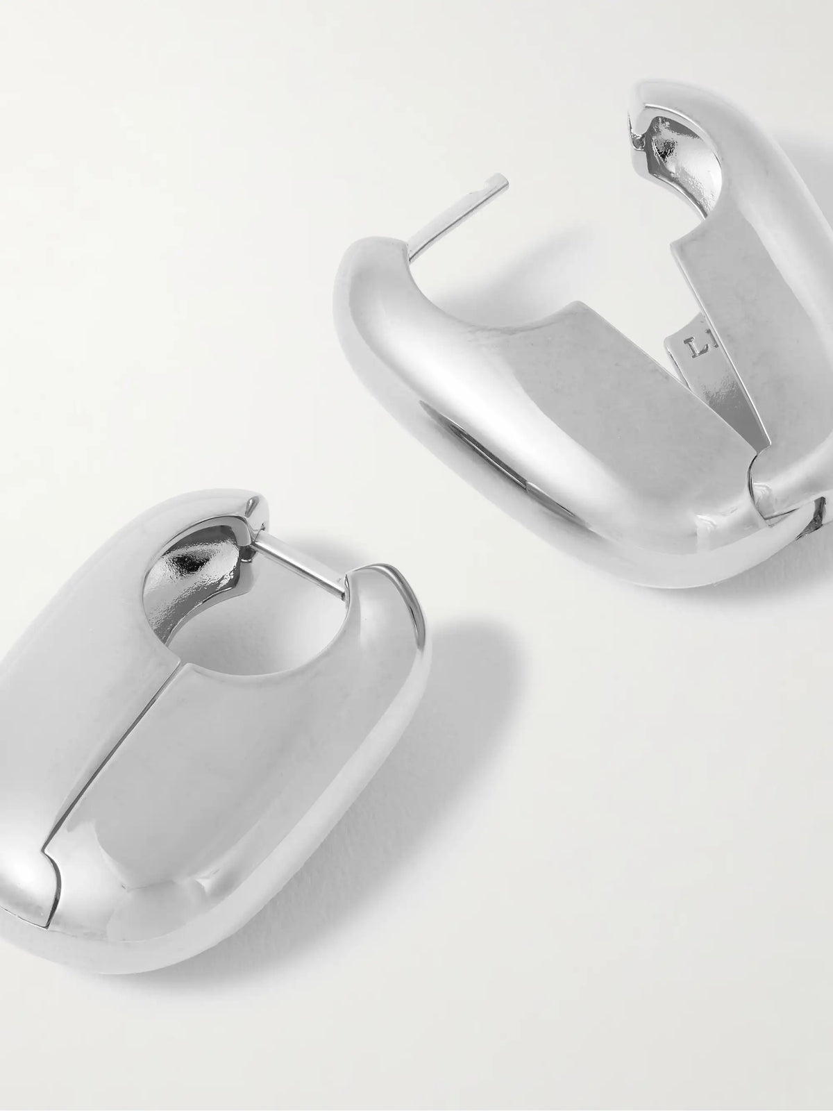 Vola Rhodium-plated Hoop Earrings