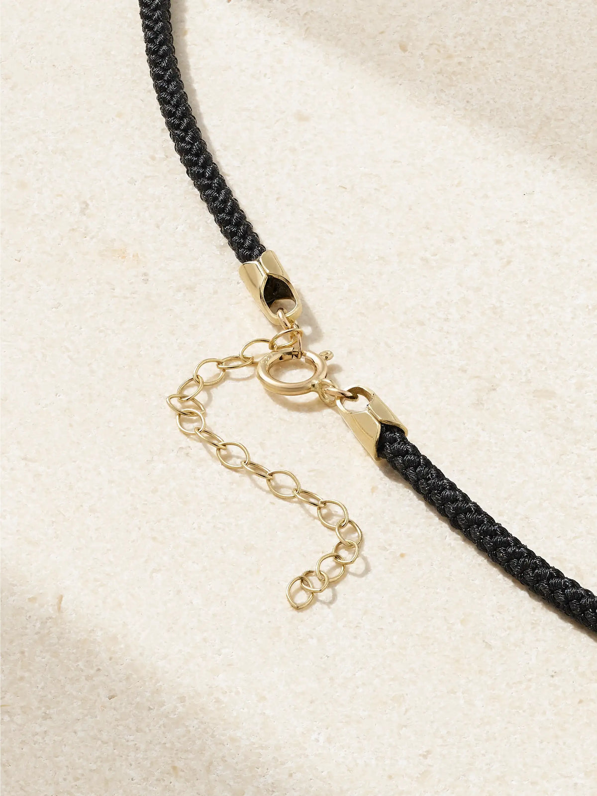 14-karat Gold, Cord And Diamond Necklace
