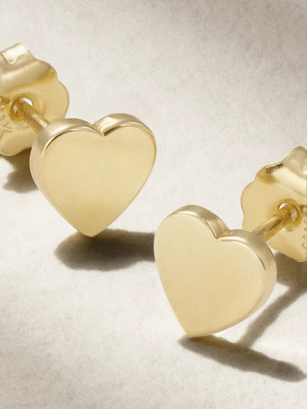 Heart 18-karat Gold Earrings