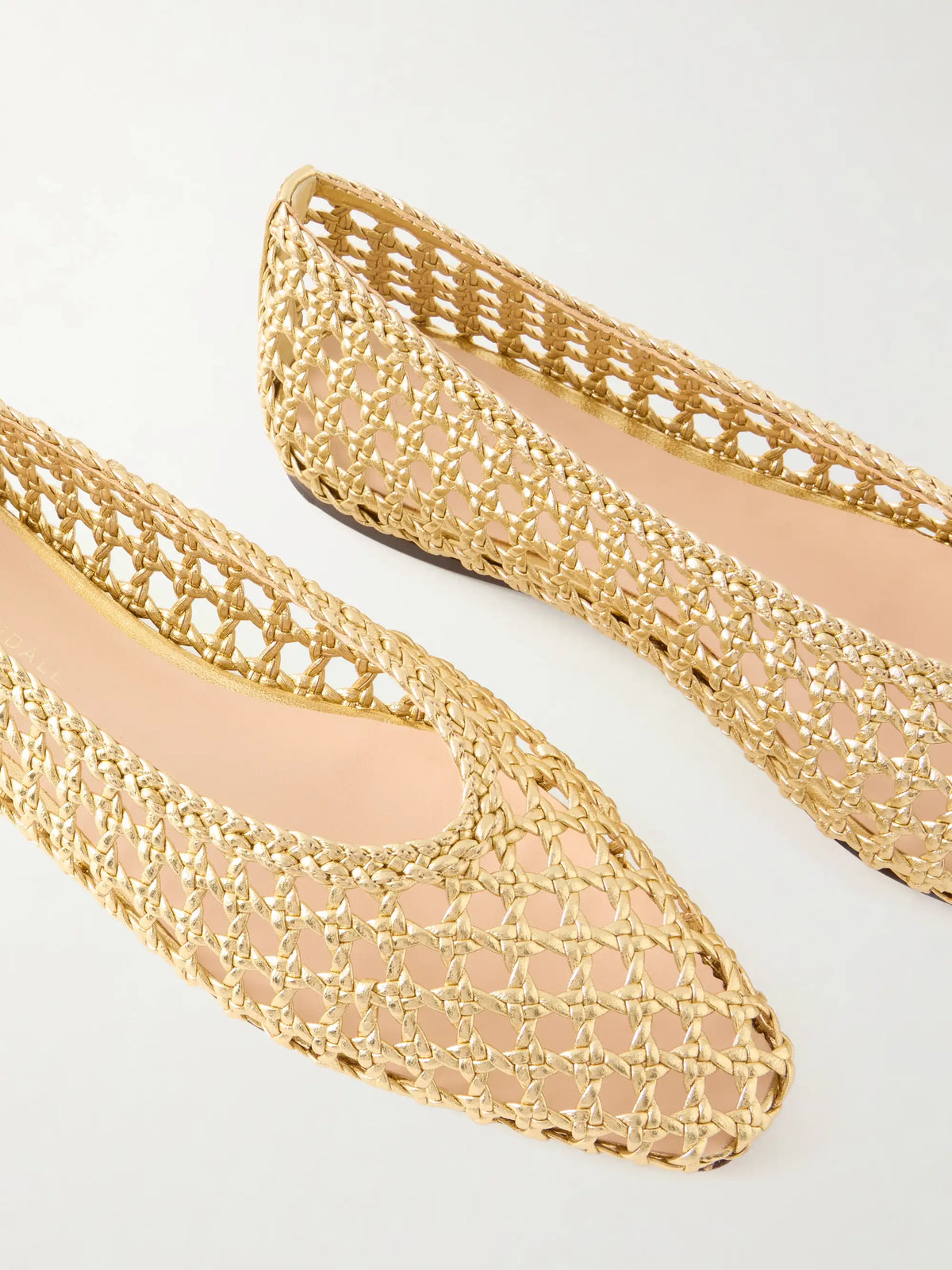 Emery Woven Metallic Leather Ballet Flats