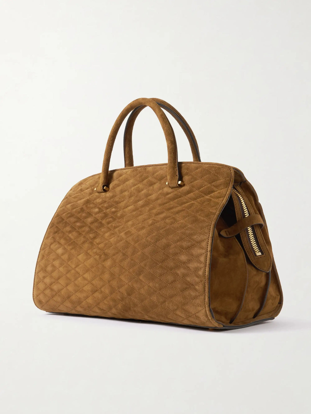 Private Eye Quilted Suede Tote