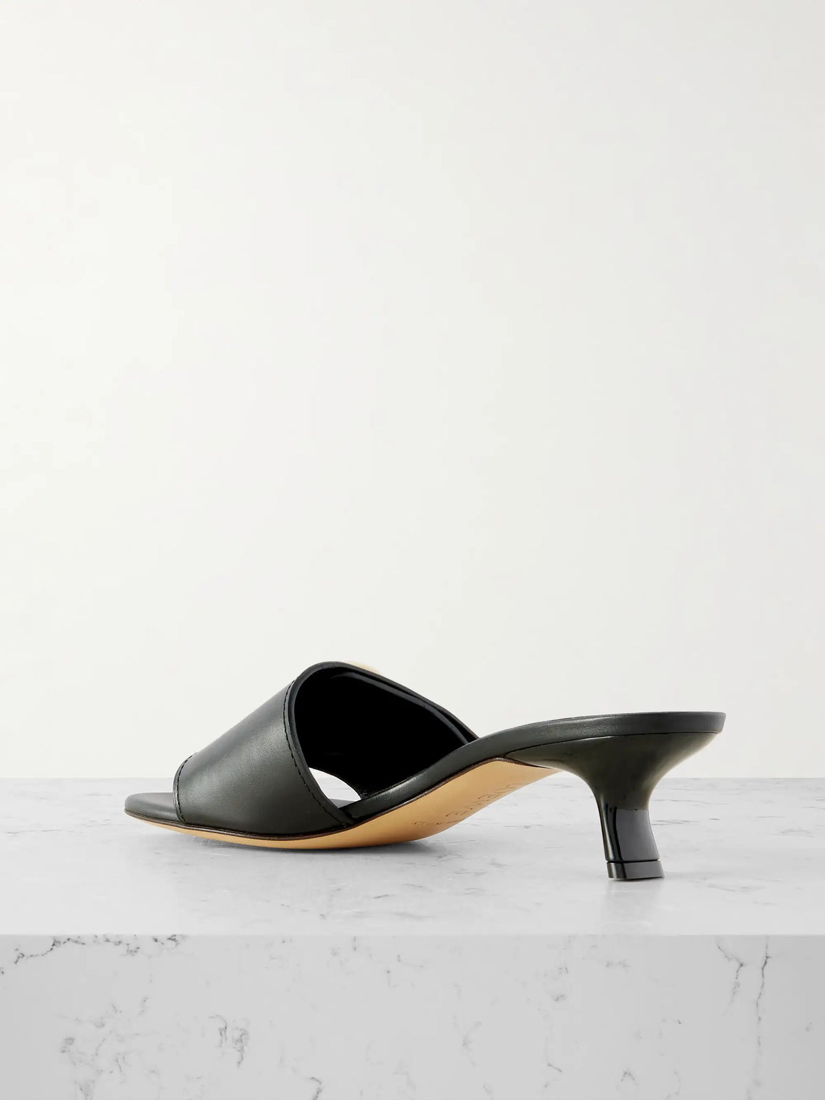 Pebble Embellished Leather Sandals