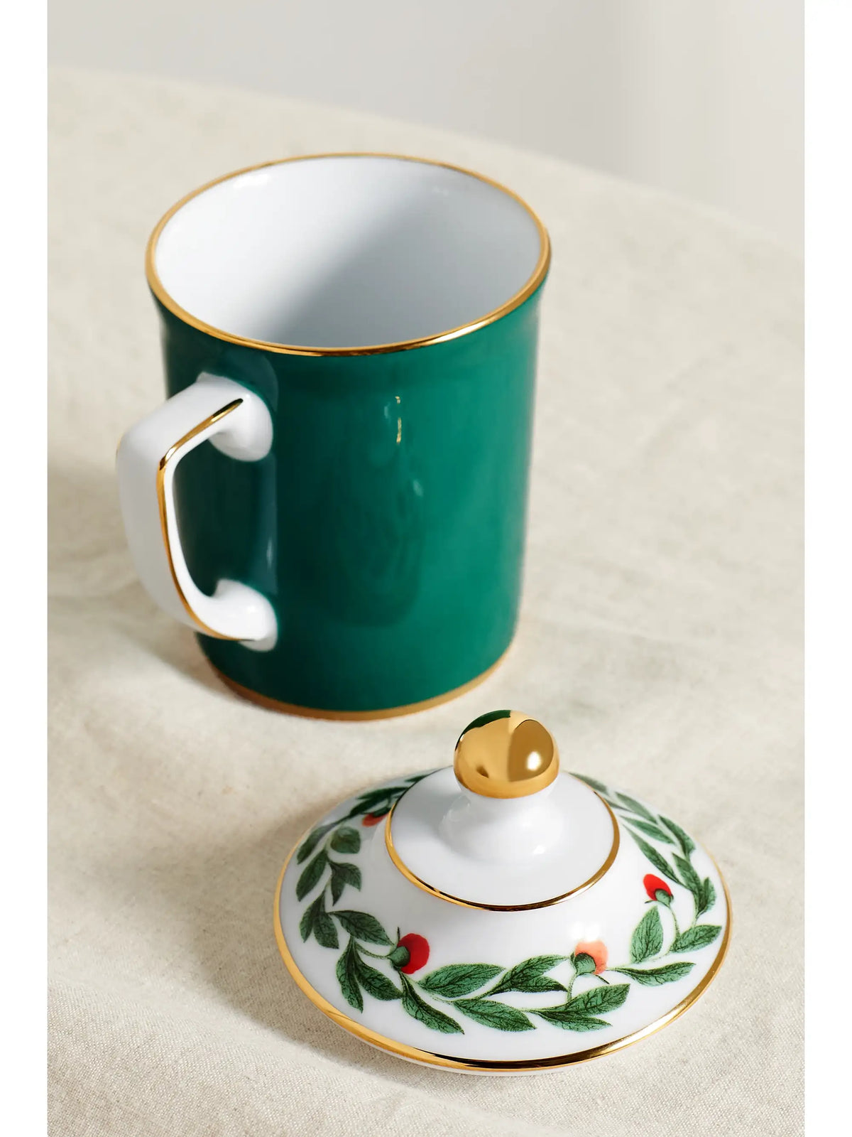 Gold-plated Porcelain Mug