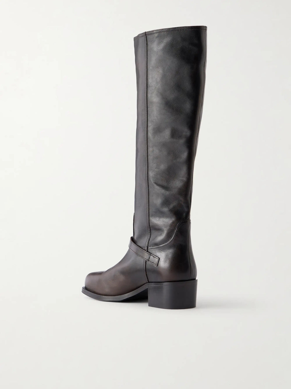 STAUD Brooklyn Leather Knee Boots