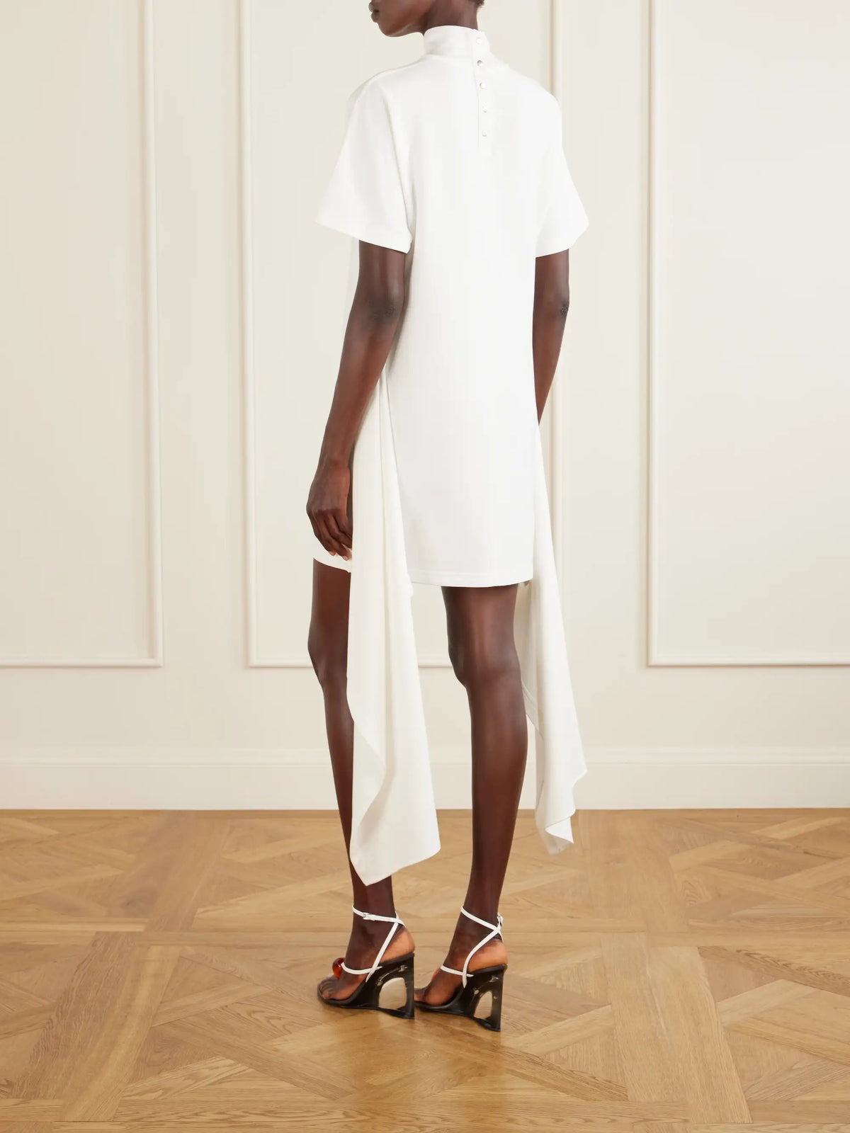 Cotton-blend Jersey Mini Dress