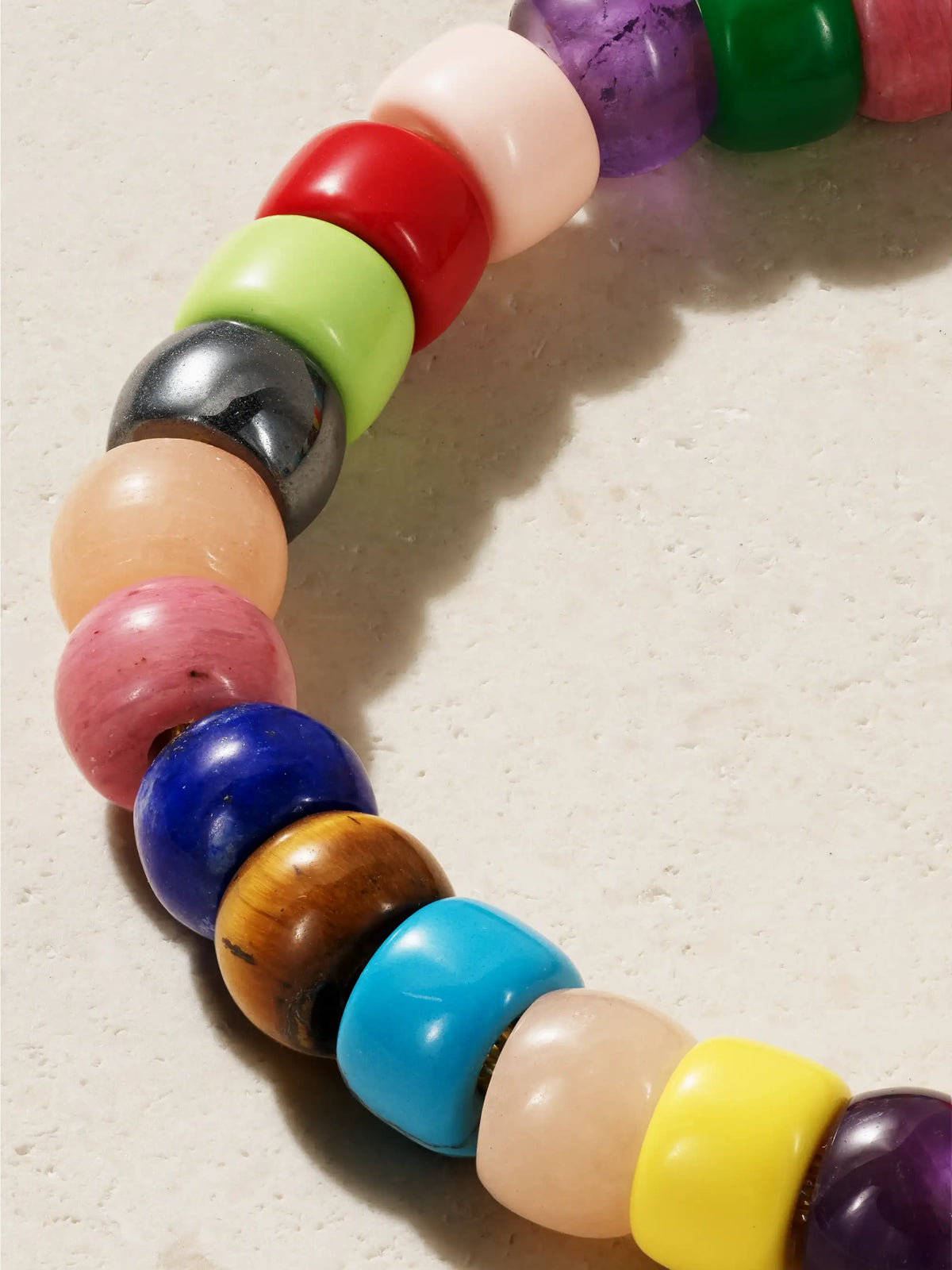 Forte Beads Rainbow 18-karat Gold And Lurex Multi-stone Bracelet Kit
