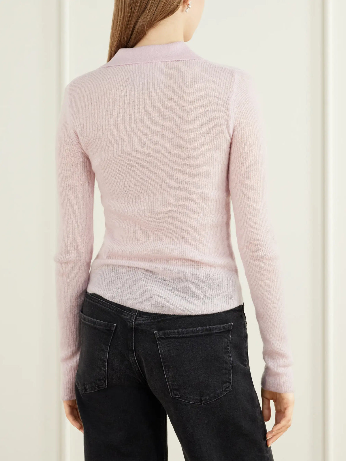 Citizens of Humanity Simone Ribbed Wool And Cashmere-blend Polo Sweater