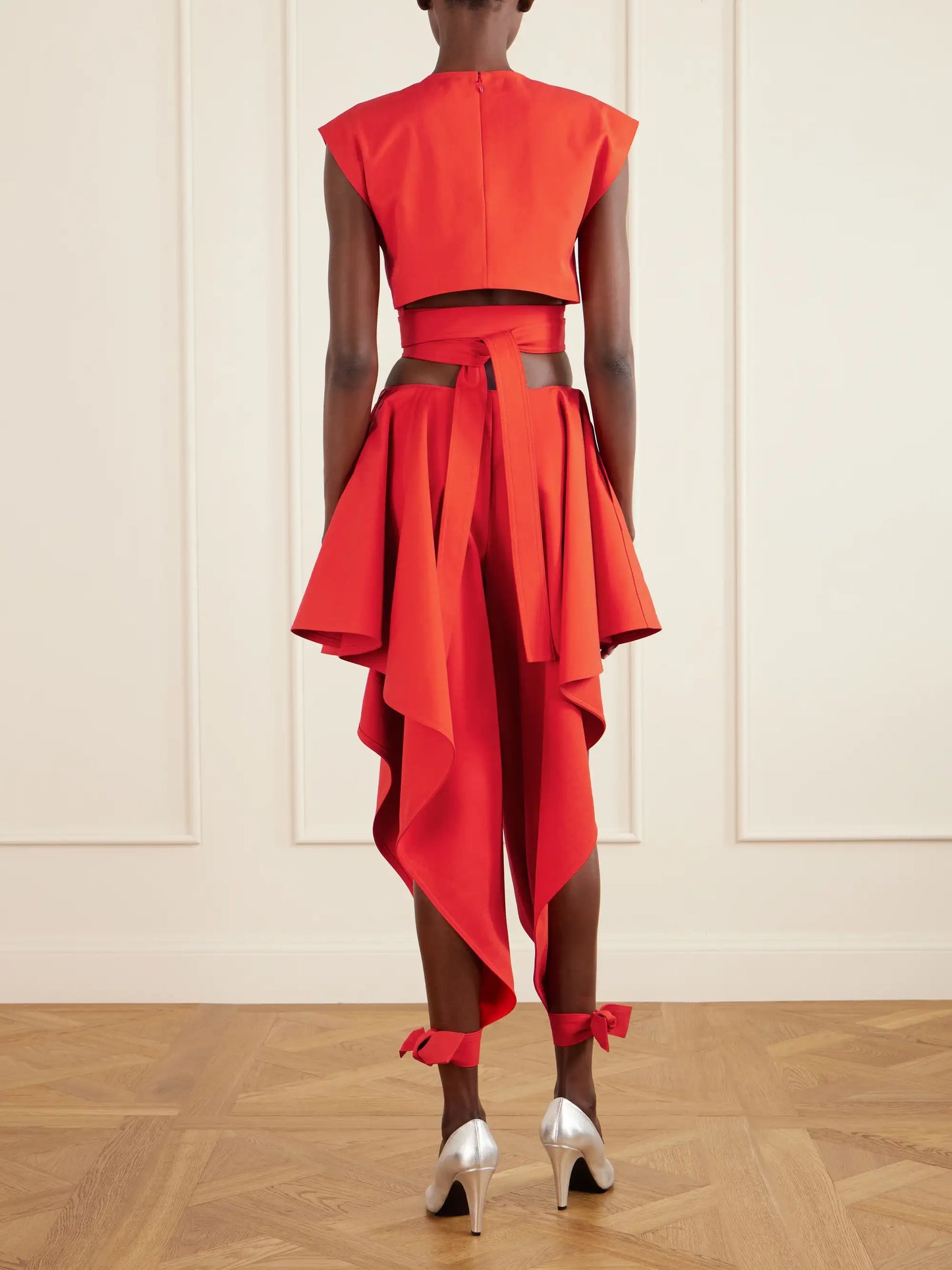 Cropped Cotton-poplin Top