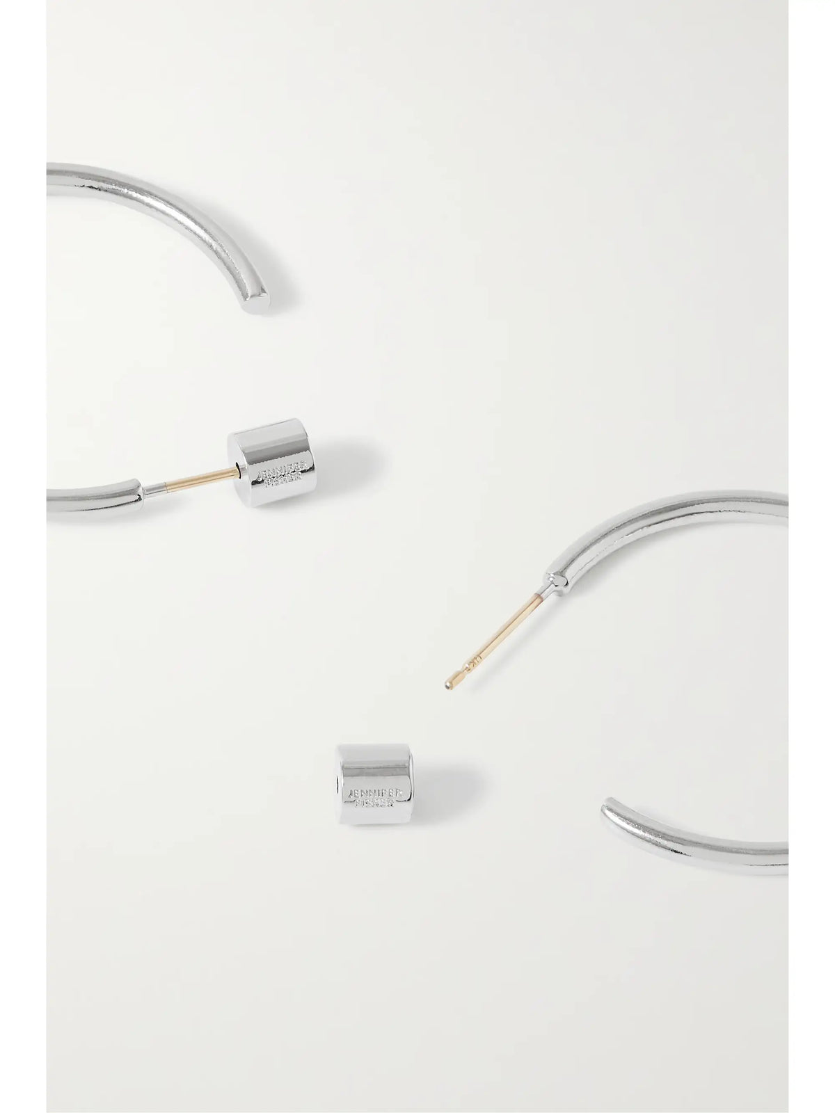 Mini Thread Silver-plated Hoop Earrings