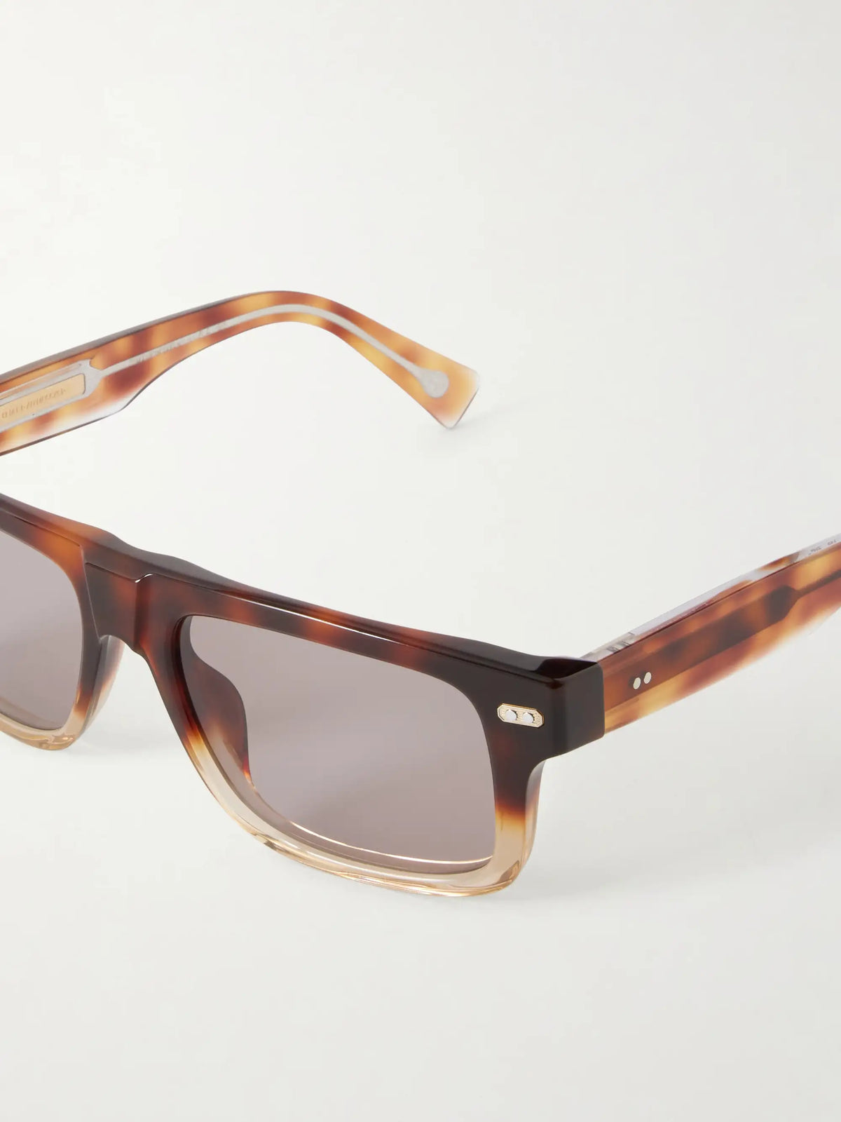 Aviator-style Tortoiseshell Acetate Sunglasses