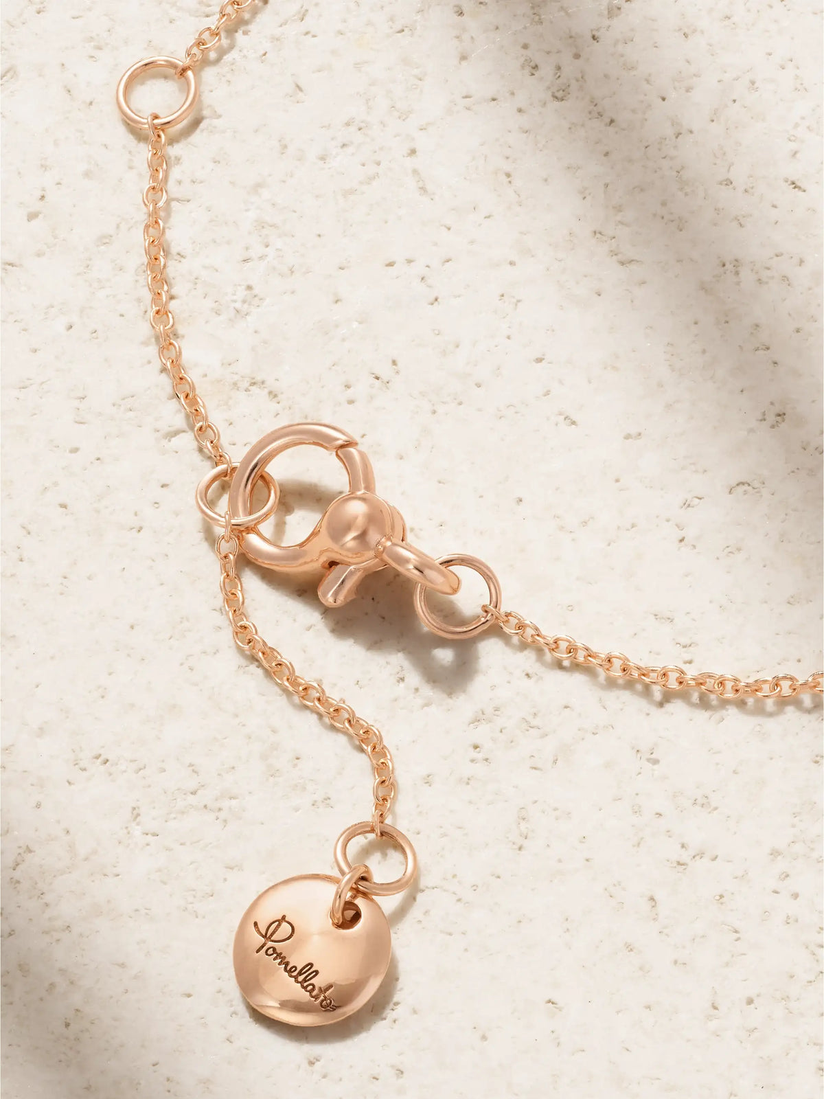 Nudo 18-karat Rose And White Gold, Topaz And Diamond Necklace