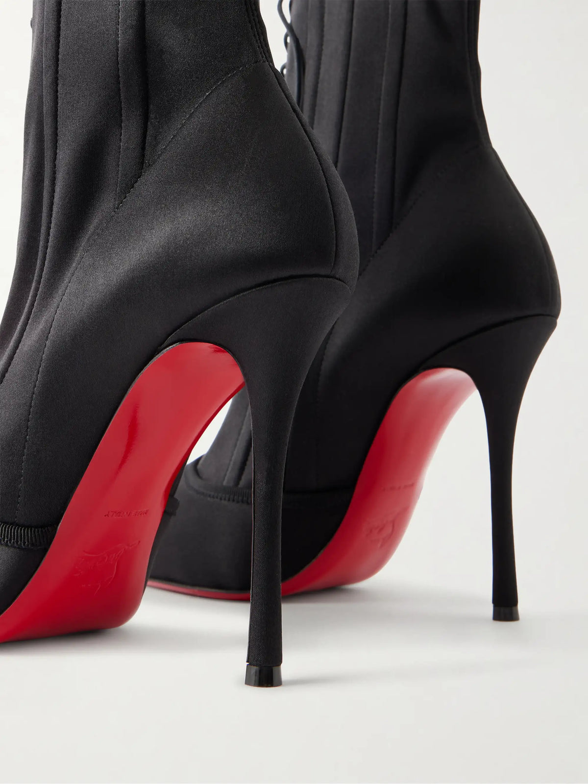 Pavlova 100 Lace-up Satin Ankle Boots
