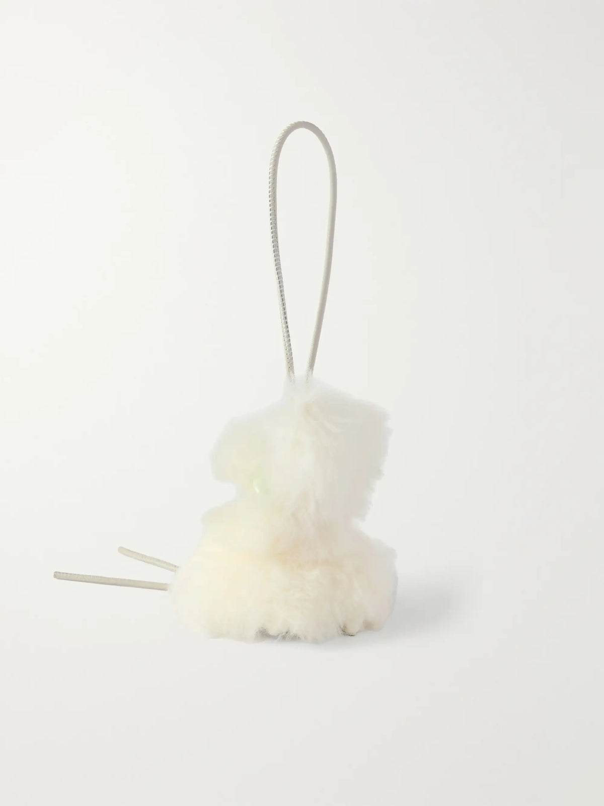 Bunny Puzz Shearling And Acetate Bag Charm