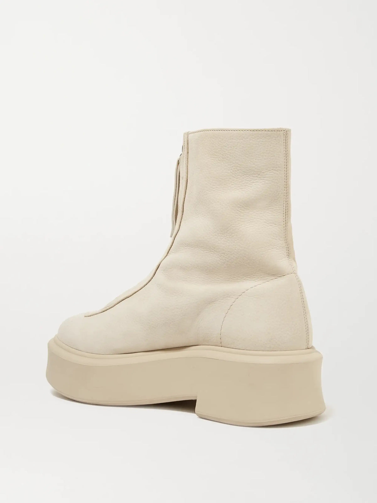 Nobilis Textured-nubuck Platform Ankle Boots