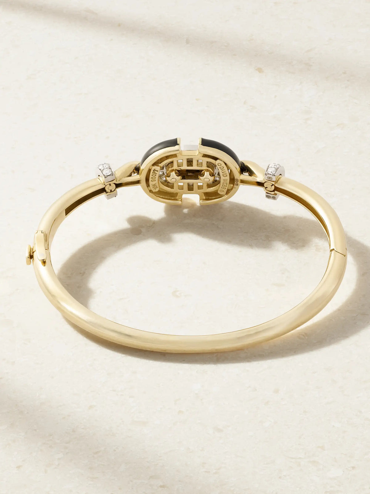 Unity 18-karat Gold And Platinum, Diamond And Enamel Bracelet