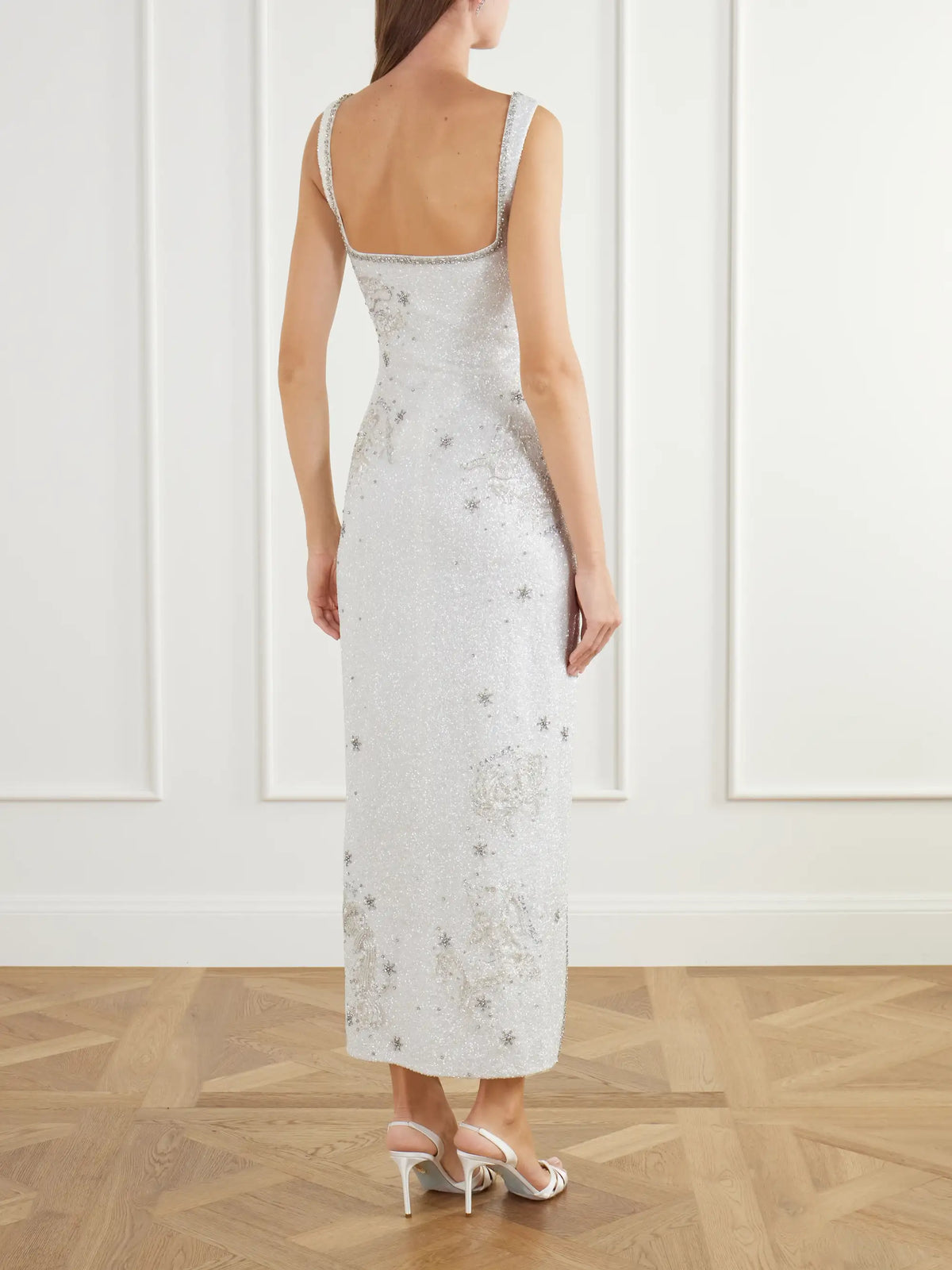 Clio Peppiatt Zodiac Embellished Stretch-tulle Gown