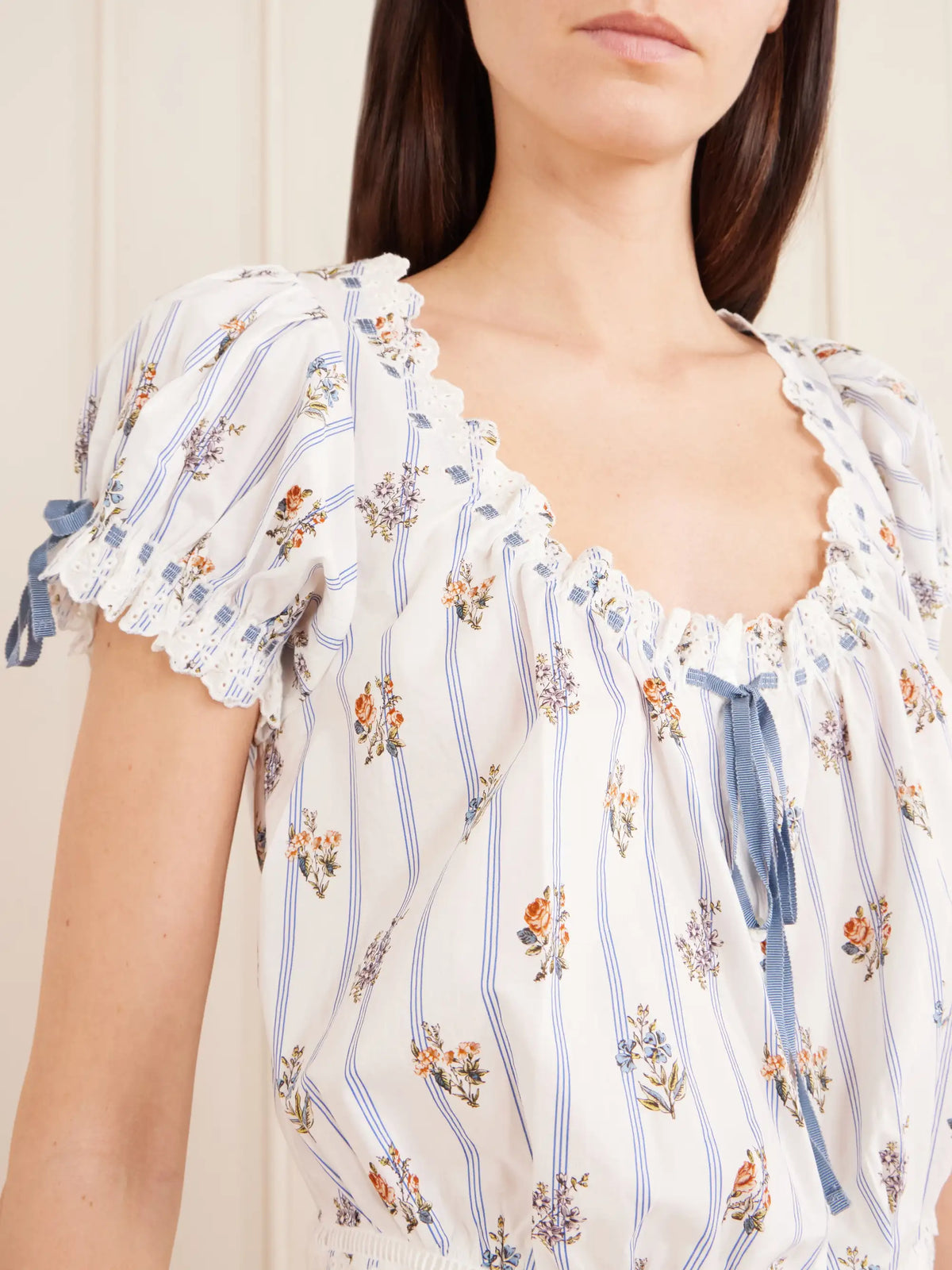 Nera Broderie Anglaise Organic Cotton Blouse