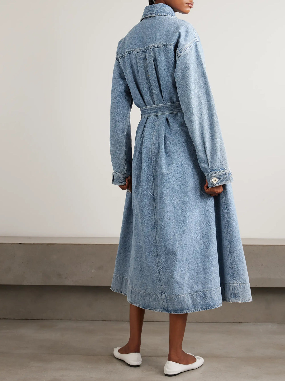 AGOLDE + Maria Mcmanus Oversized Organic And Recycled Denim Trench Coat