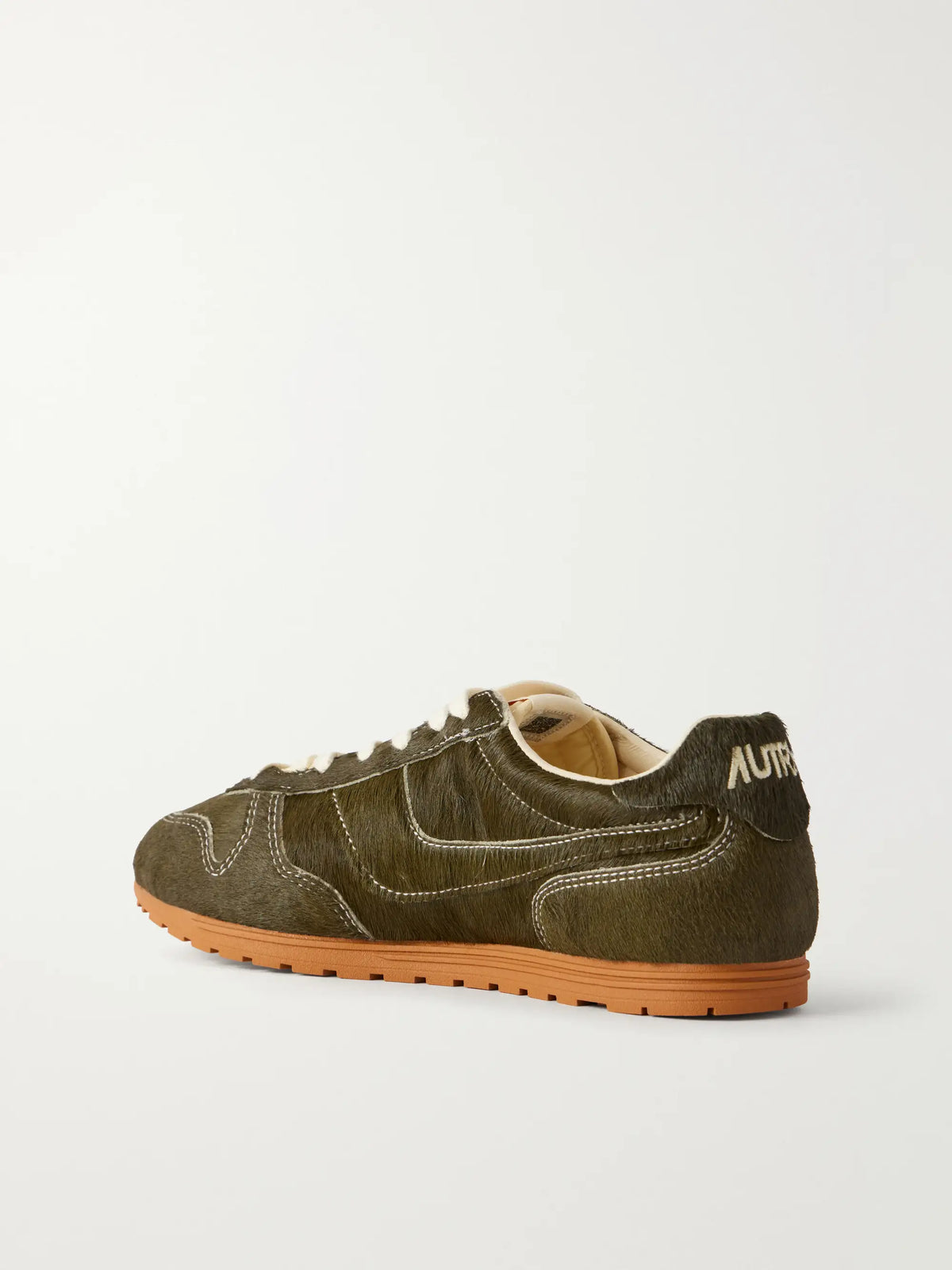 Autry Windspin Low Logo-embroidered Calf Hair Low-top Sneakers
