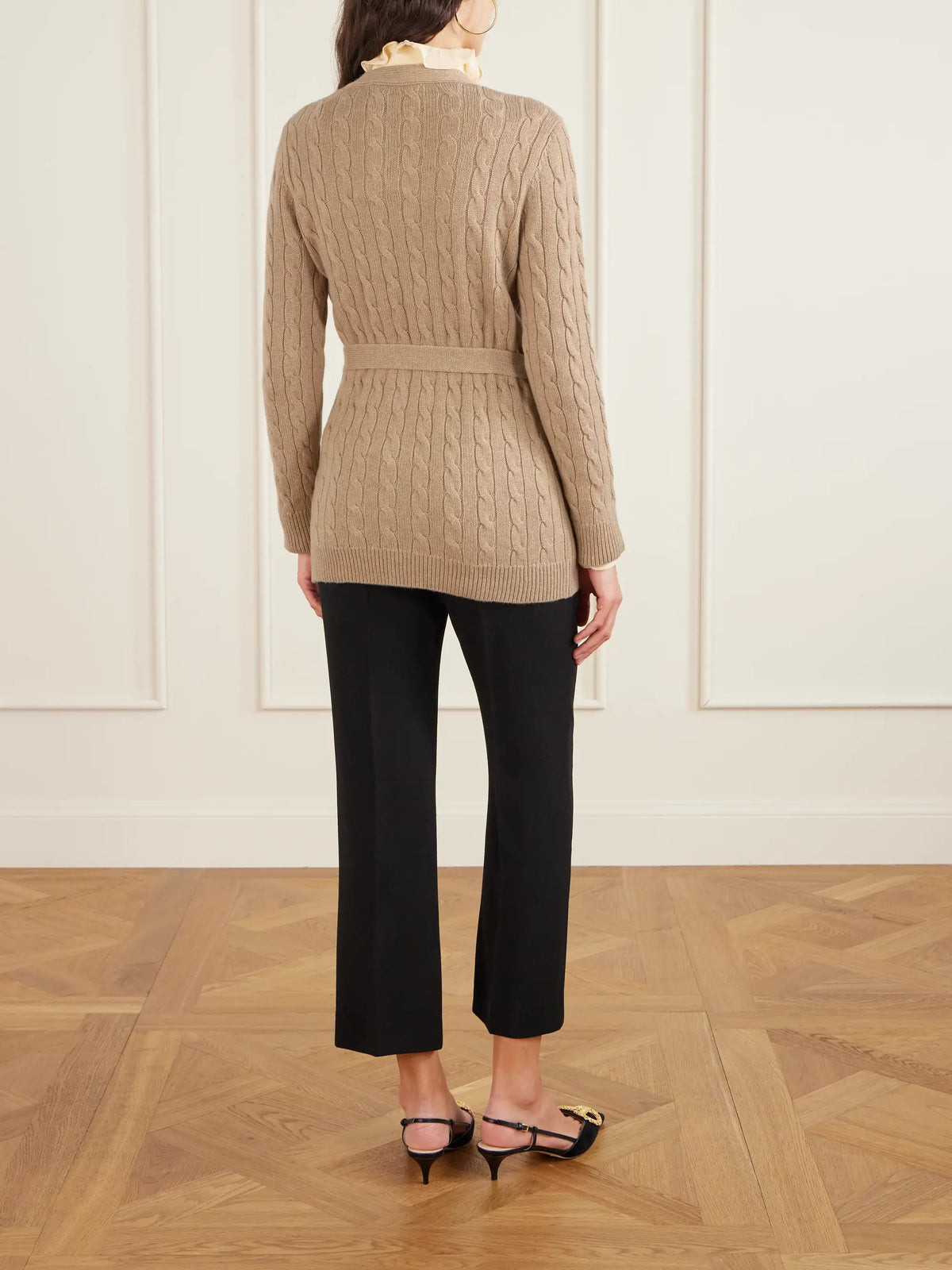Cable-knit Cashmere Cardigan