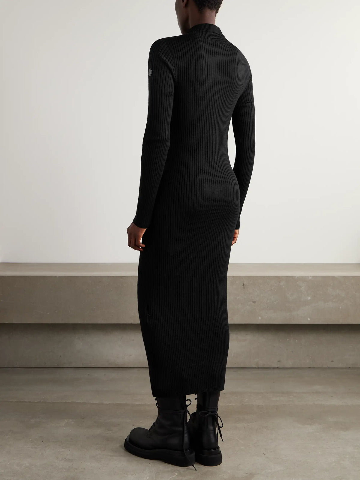 Moncler Genius + Edward Enninful Ribbed Wool Midi Dress