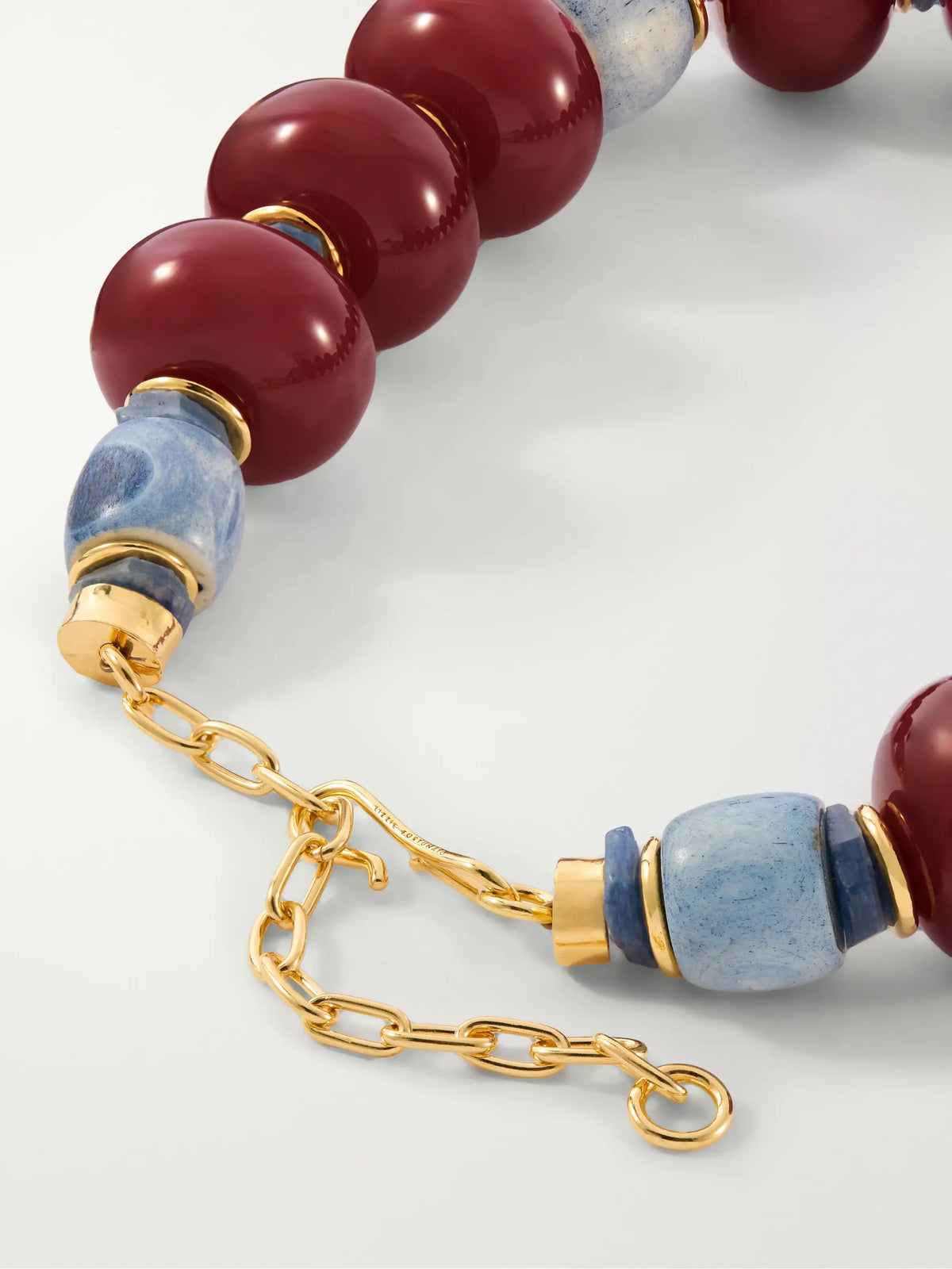 Lizzie Fortunato Cosmos Gold-plated Bone And Kyanite Necklace