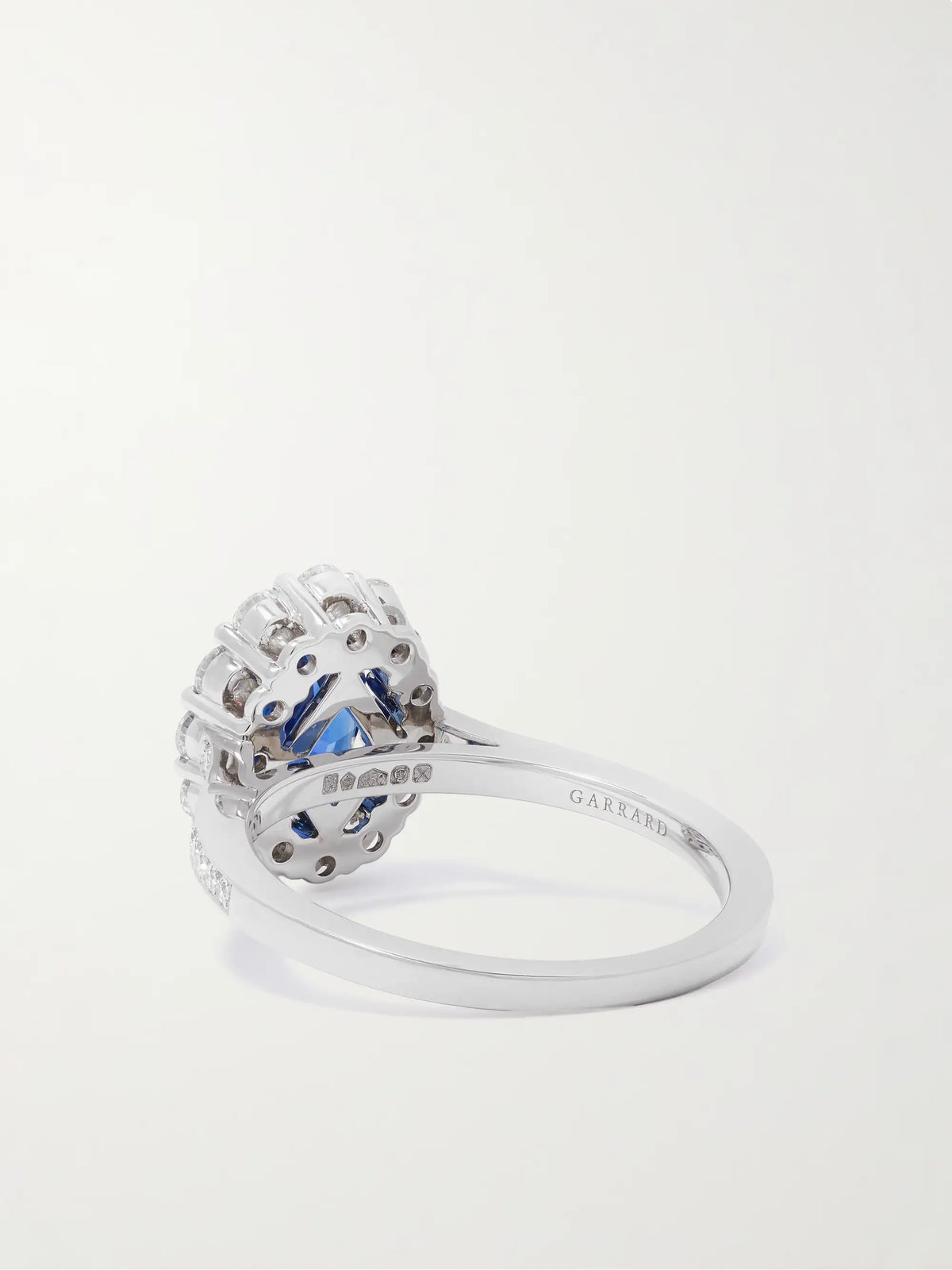 1735 Platinum, Sapphire And Diamond Ring
