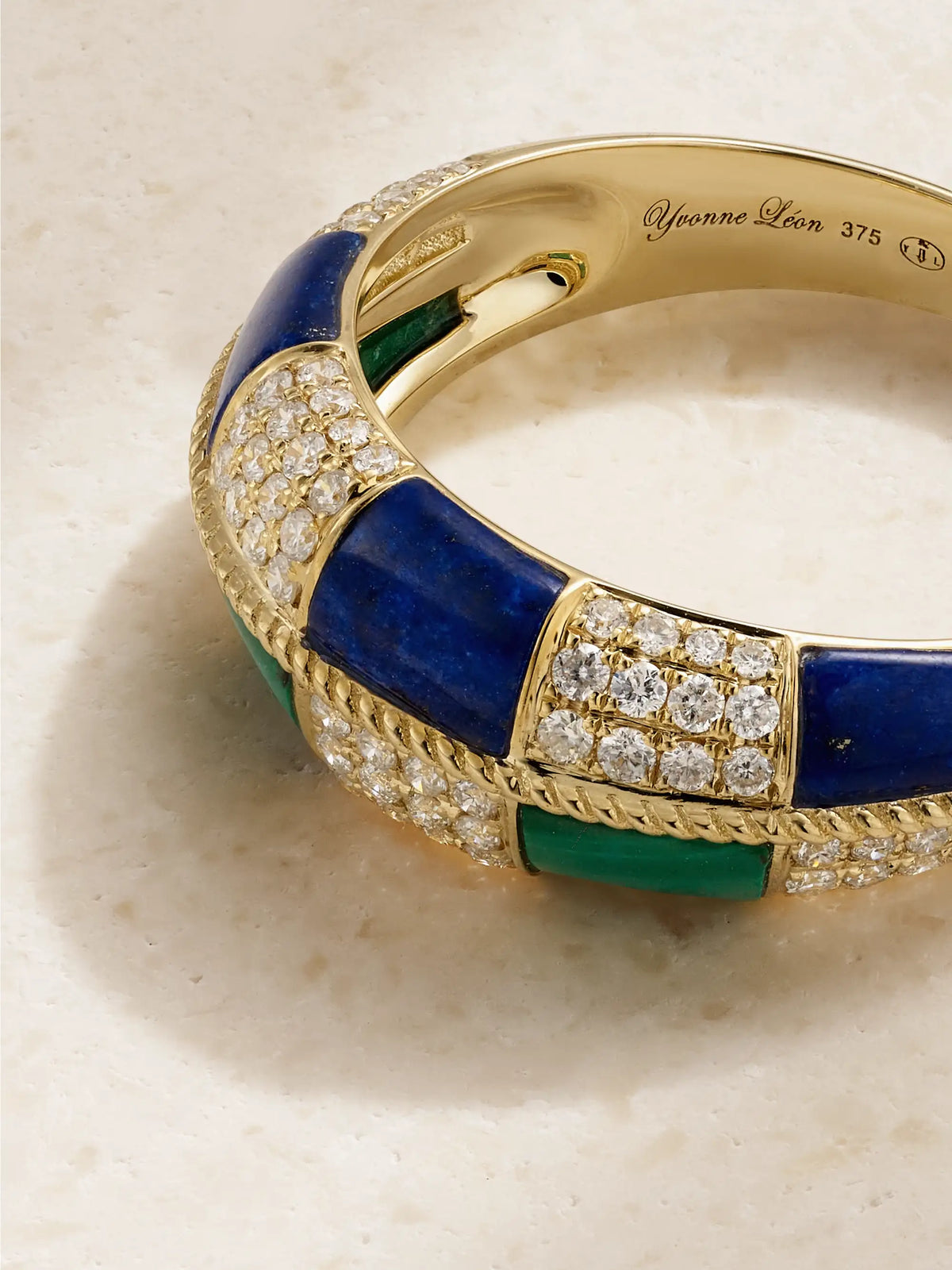Alliance 9-karat Gold Multi-stone Ring
