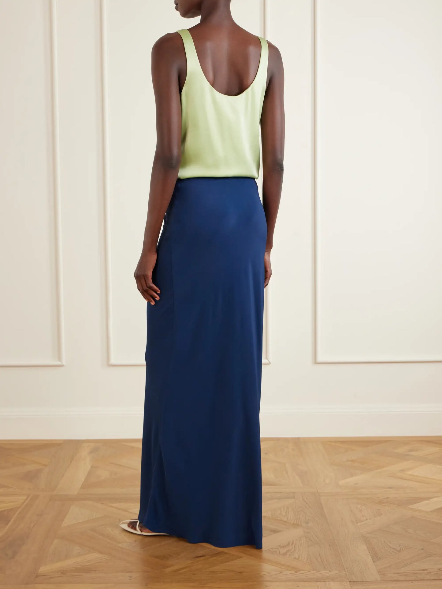 Emily Satin Maxi Skirt