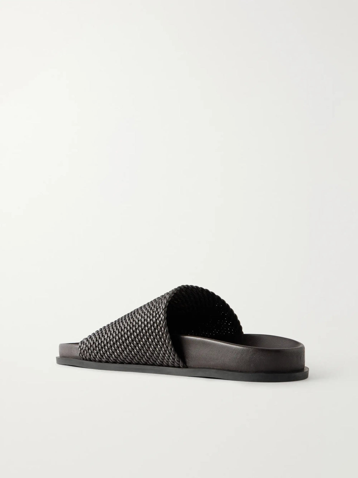 Luca Woven Leather Slides