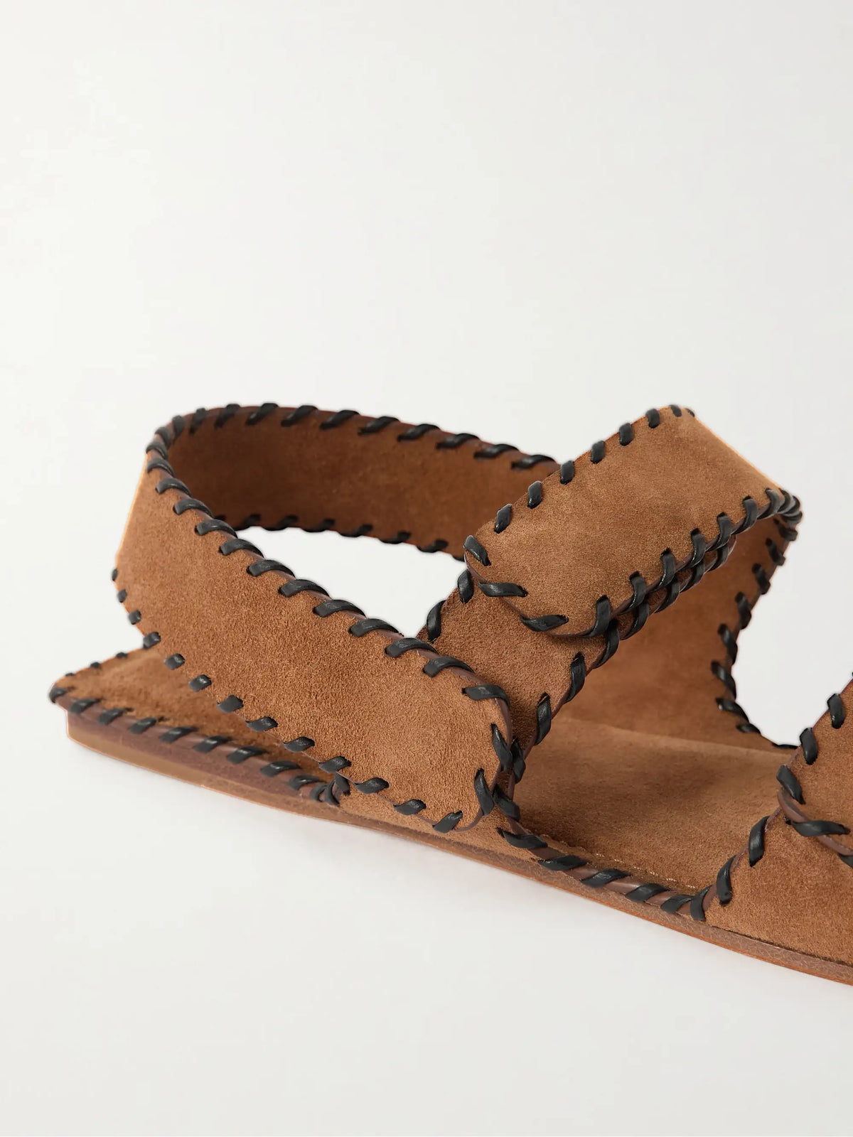 Boden Whipstitched Suede Sandals