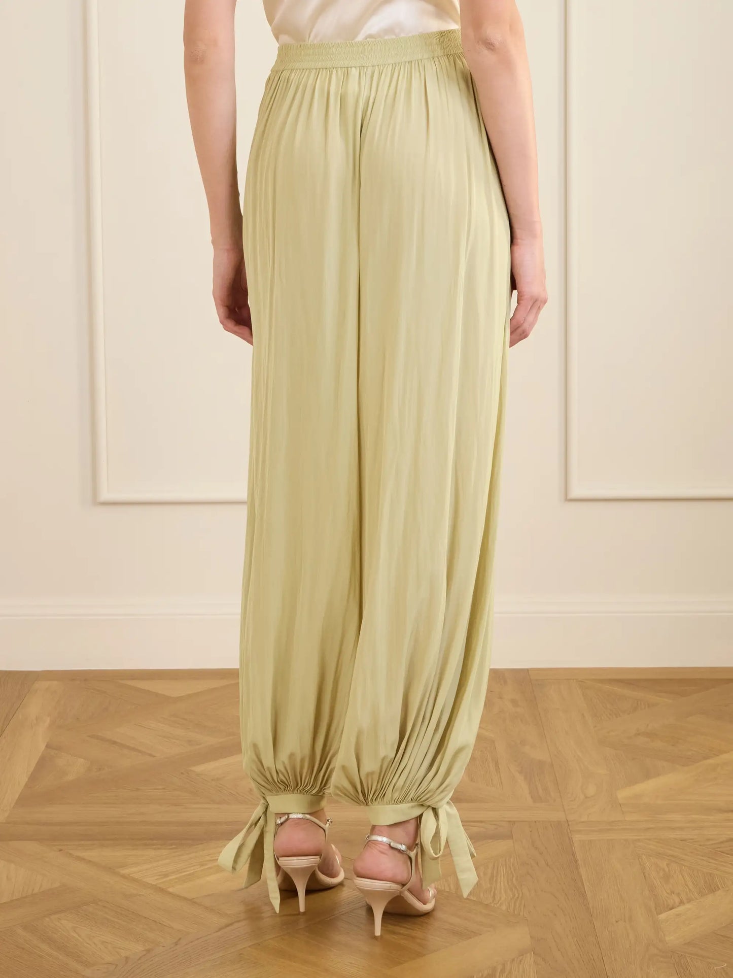 Satin Tapered Pants