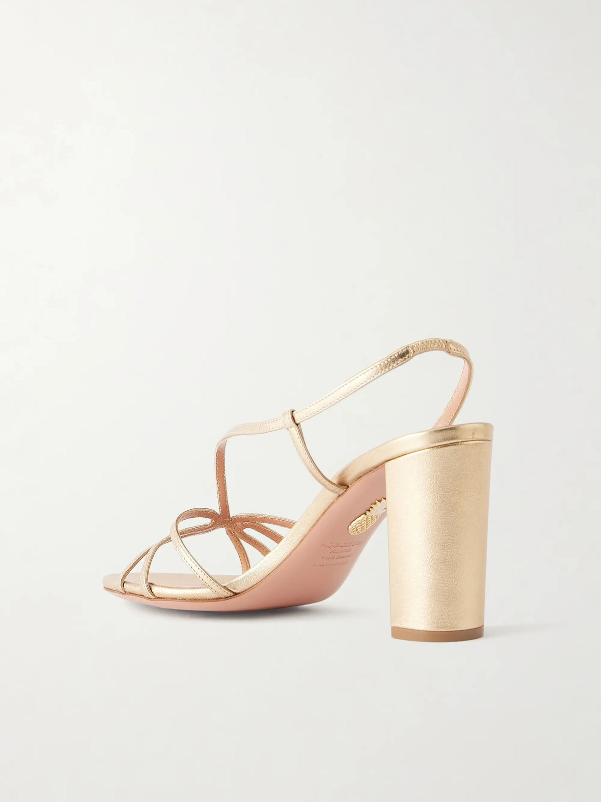 Talk To Me 85 Metallic Leather Sandals