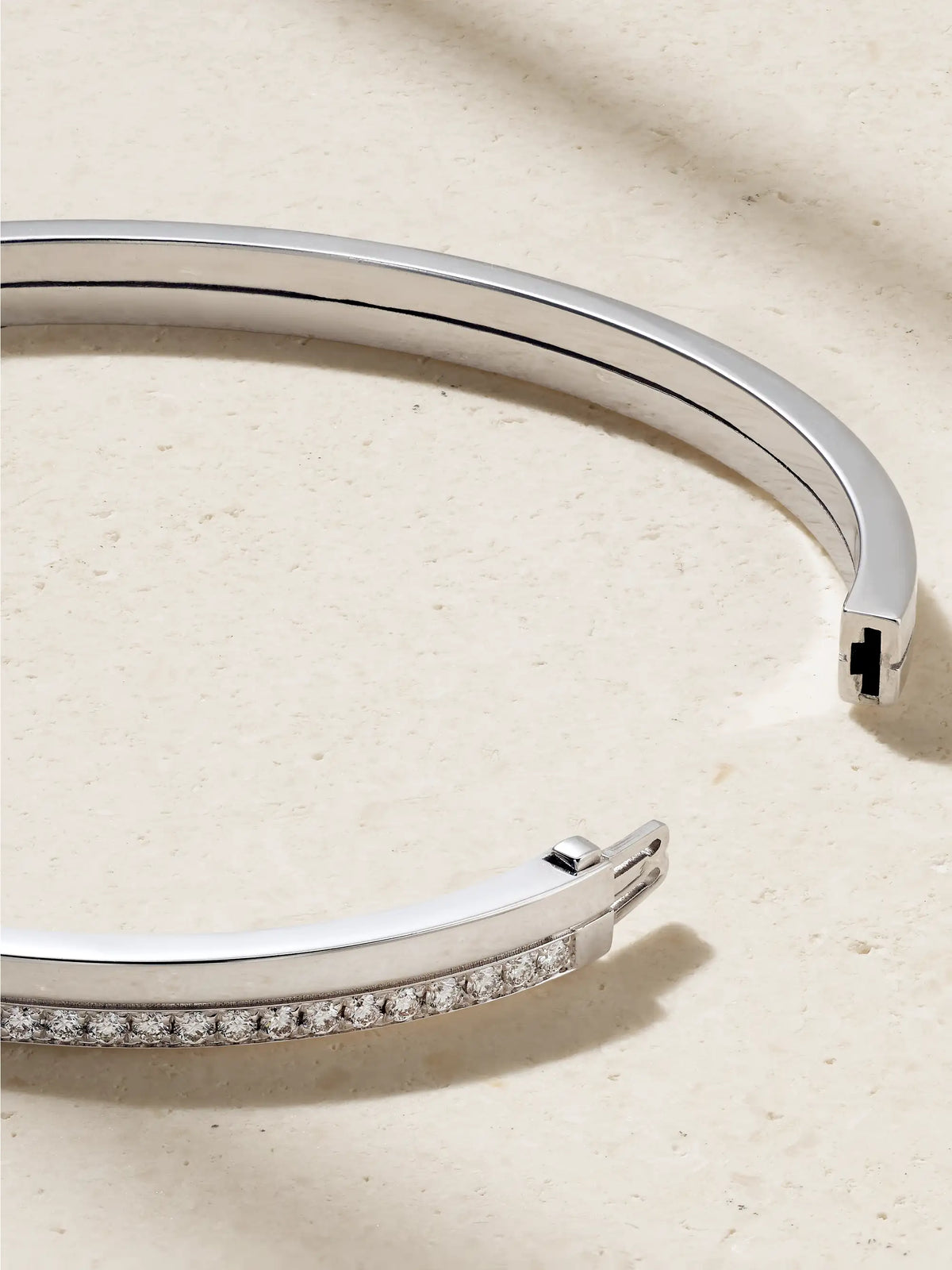 Serti Sur Vide 18-karat White Gold Diamond Bracelet