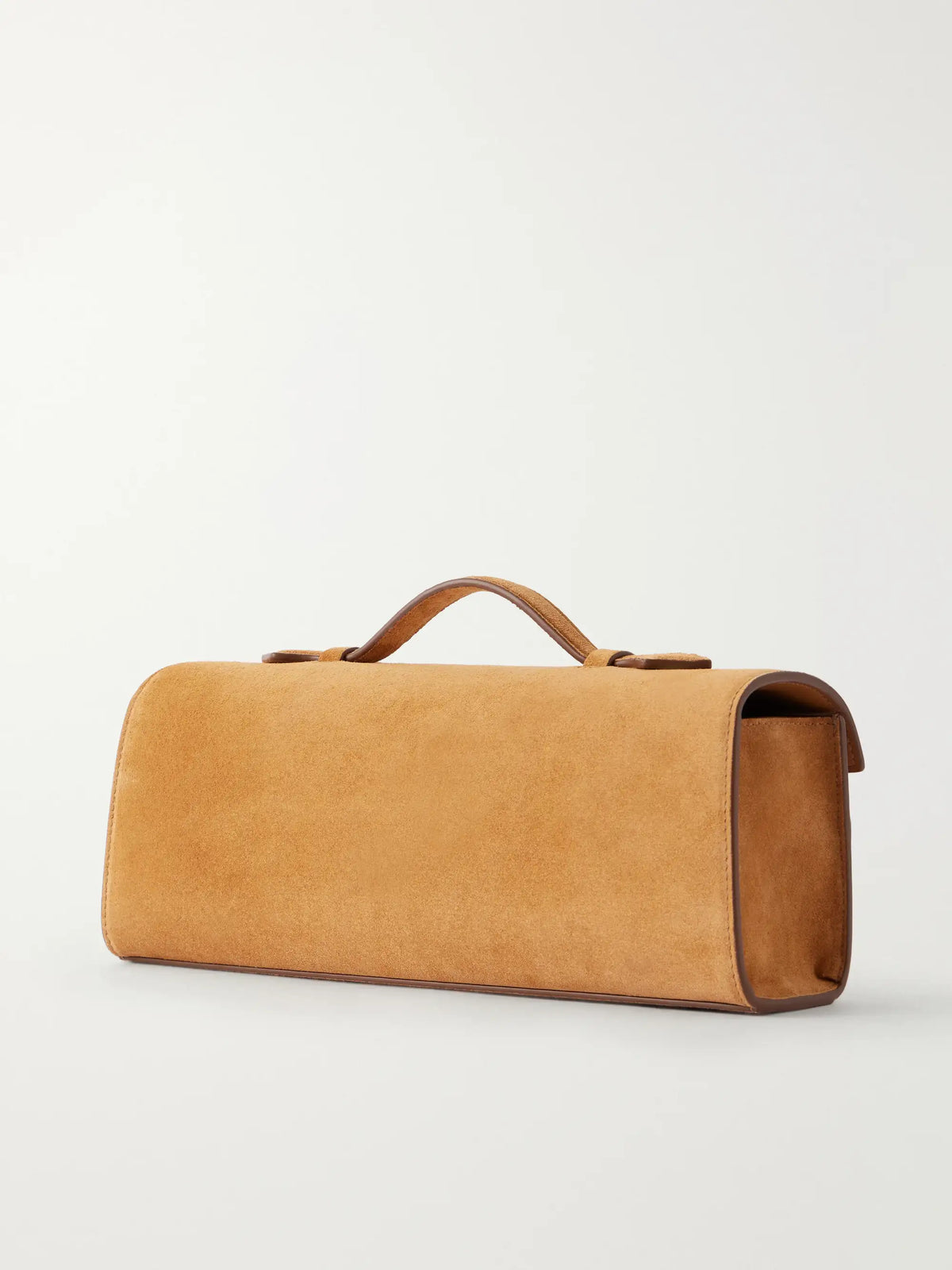 Slim Symmetry Suede Clutch