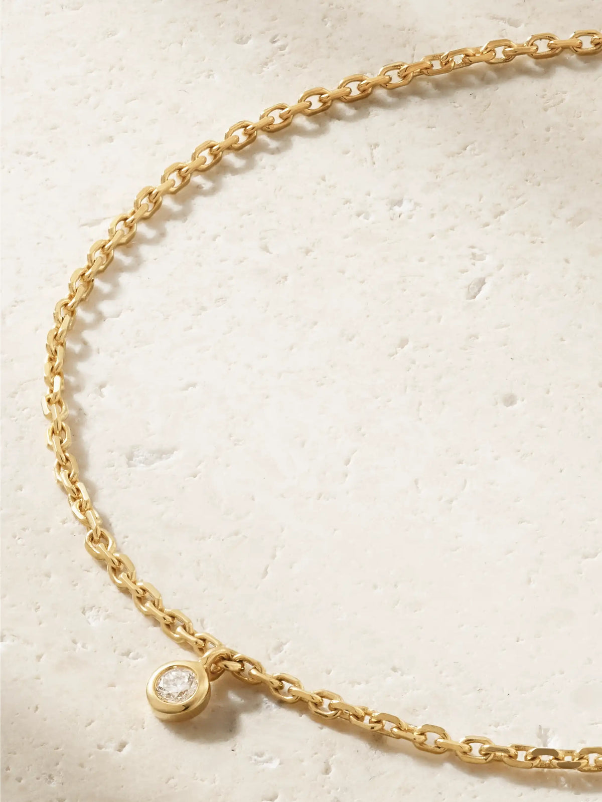 London My First De Beers Clea 18-karat Gold Diamond Bracelet