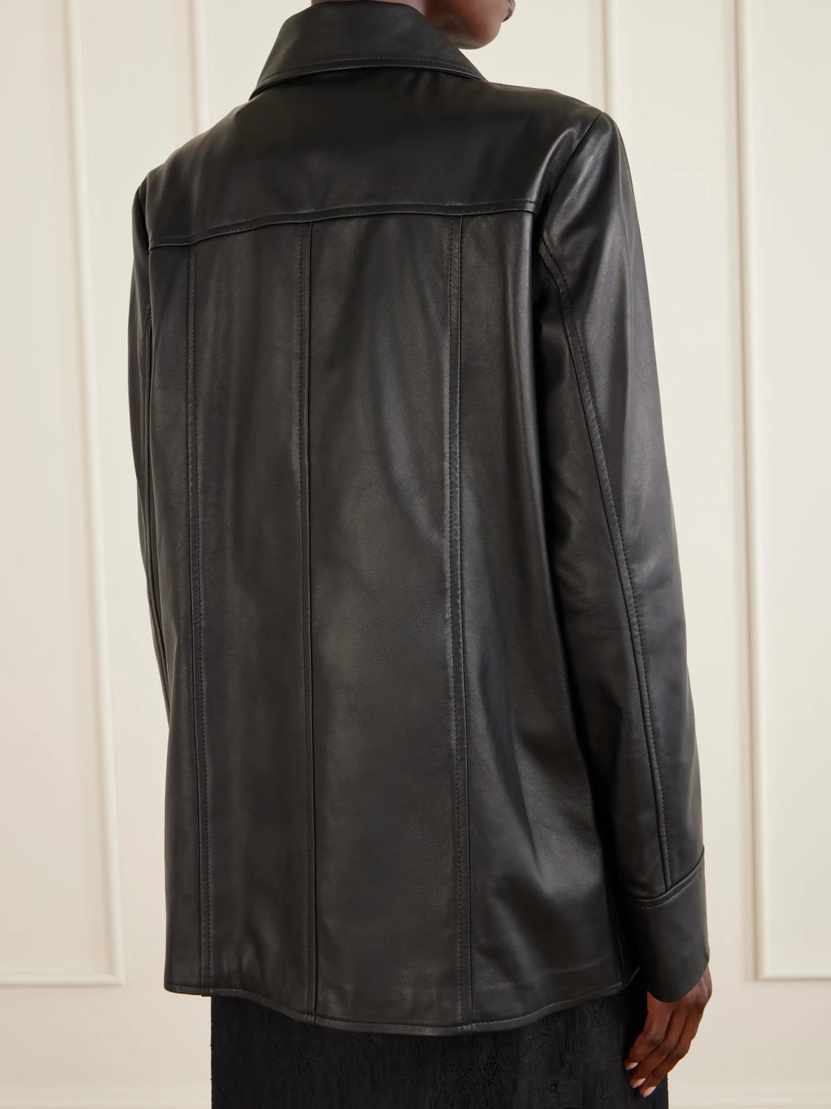 Anna Sui Paneled Leather Jacket