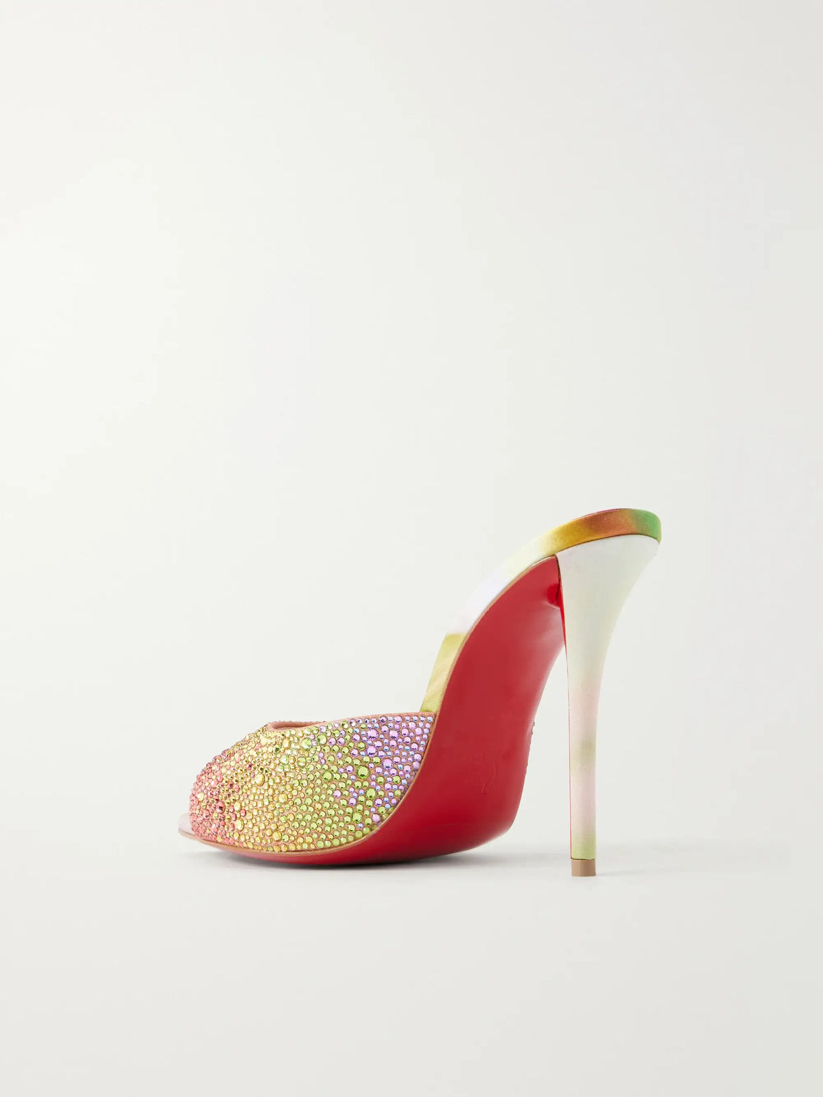 Miss Z 100 Crystal-embellished Satin Mules