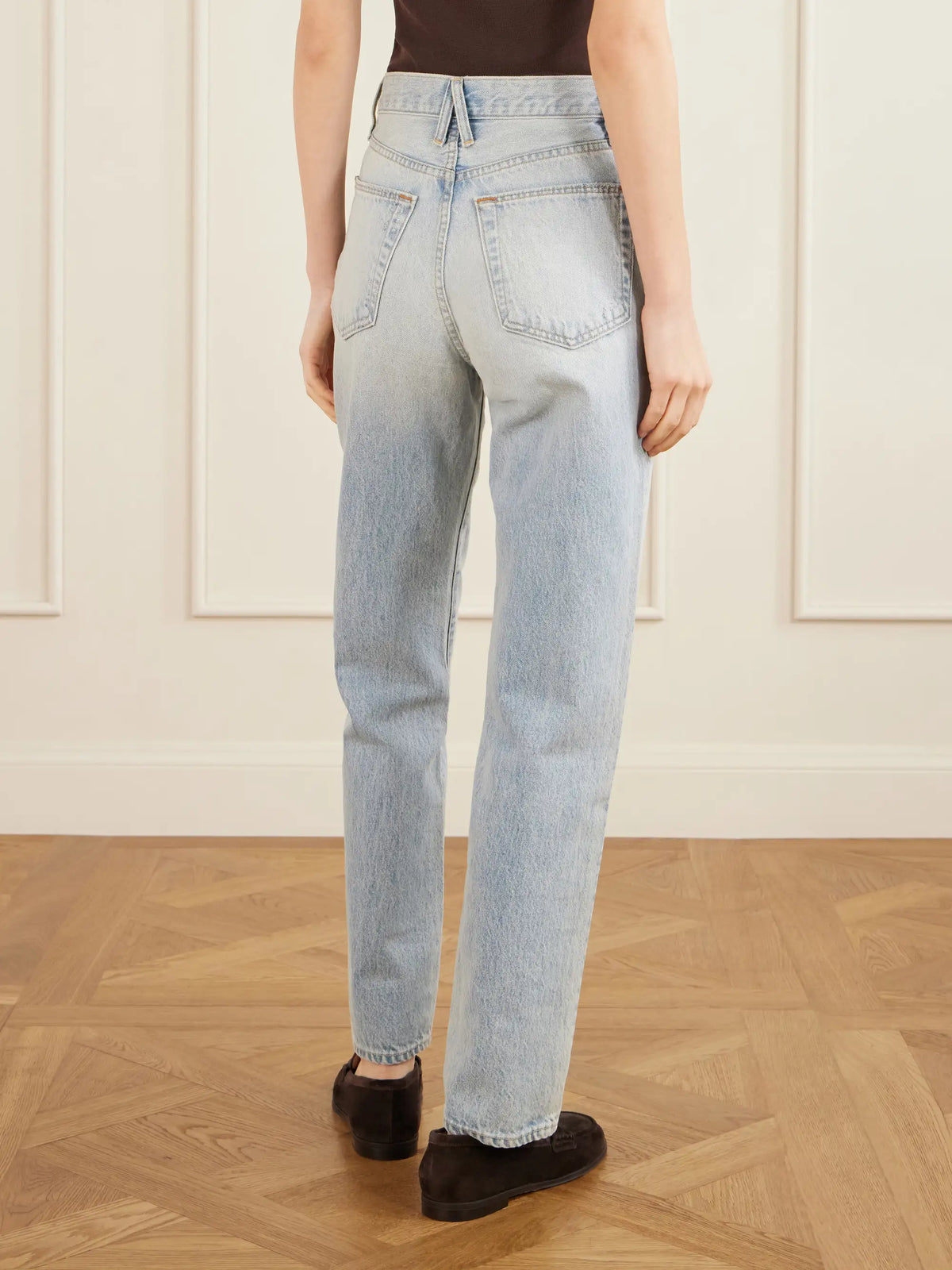 + Net Sustain London High-rise Straight-leg Organic Jeans