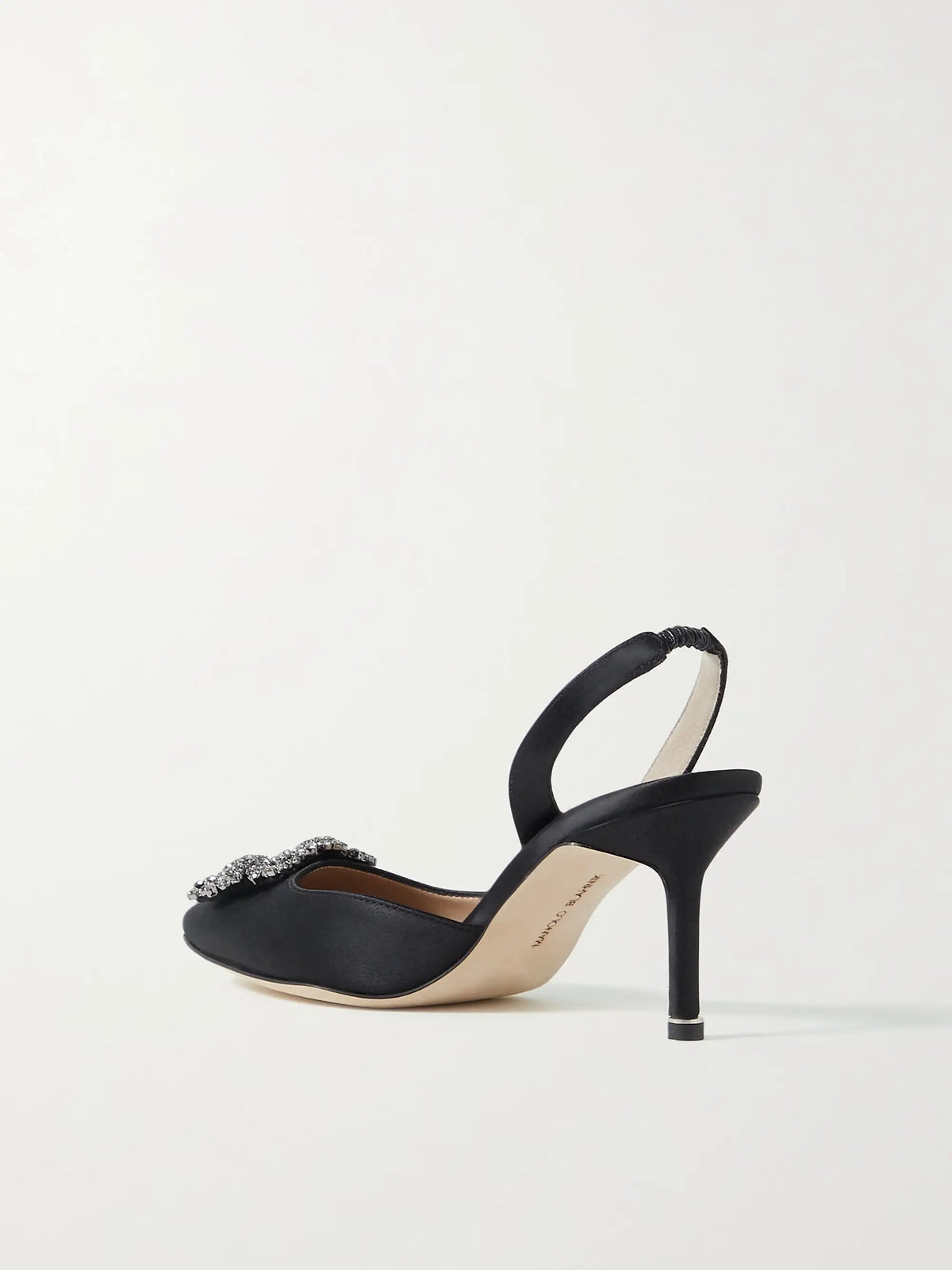 Hangisli 70 Embellished Satin Slingback Pumps