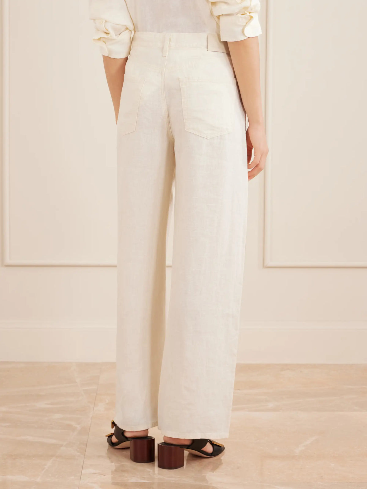 Brynn Linen Straight-leg Pants