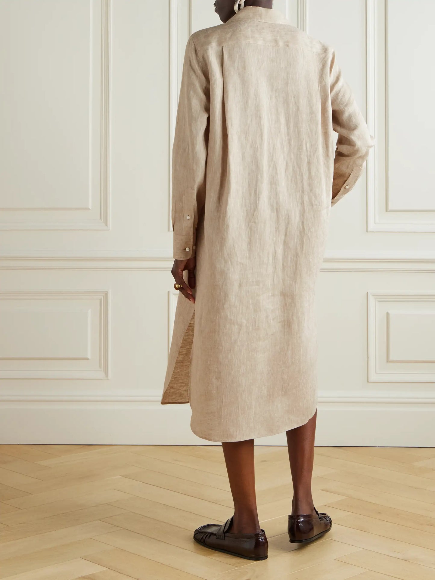 Lora Linen Midi Dress