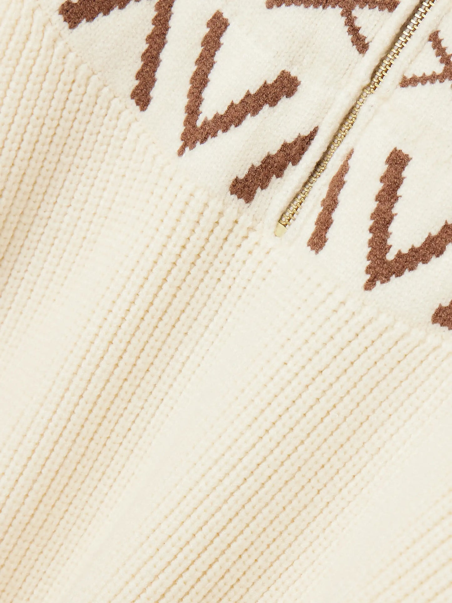 Sigrid Fair Isle Knitted Half-zip Sweater