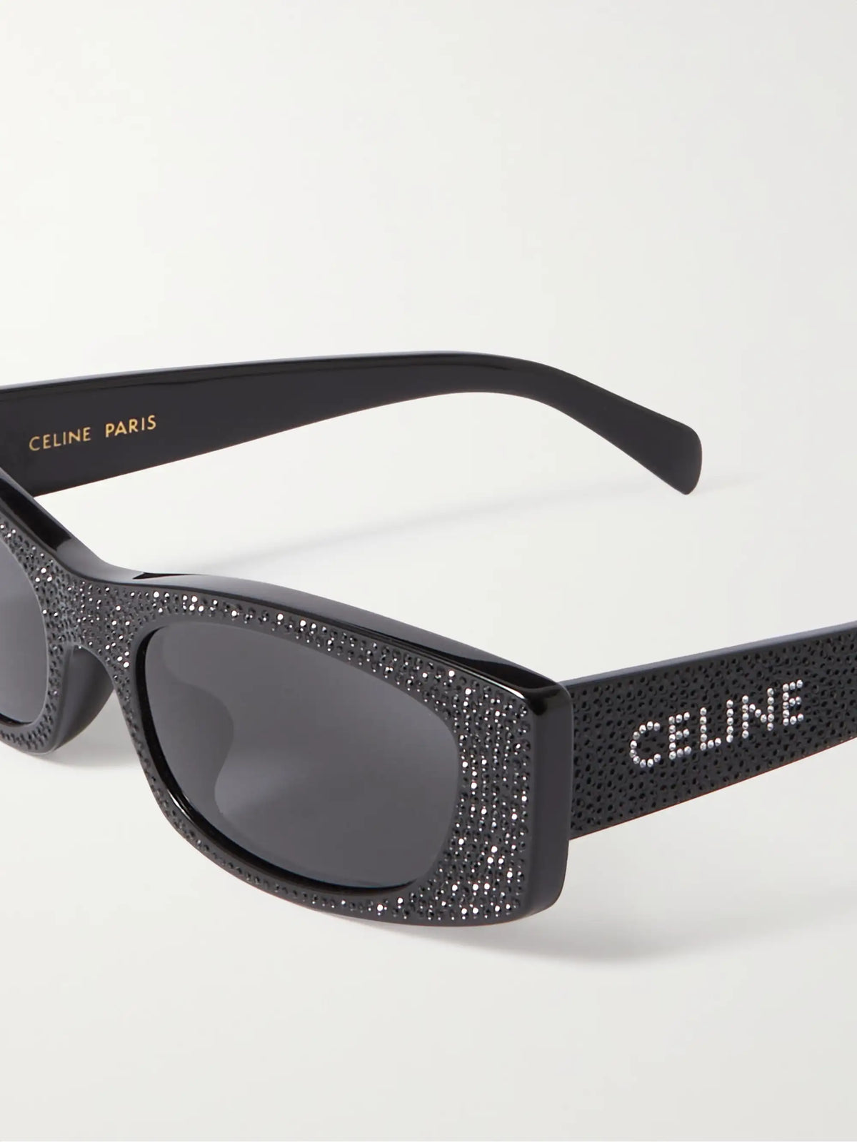 Animation Crystal-embellished Cat-eye Acetate Sunglasses