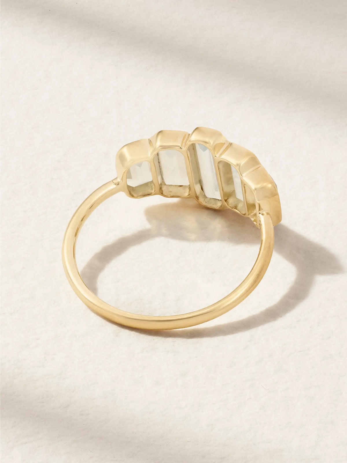 Cityscape 14-karat Recycled Gold Aquamarine Ring