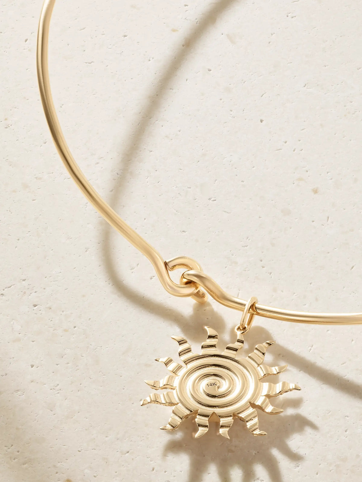 El Sol 14-karat Gold Diamond Pendant Necklace