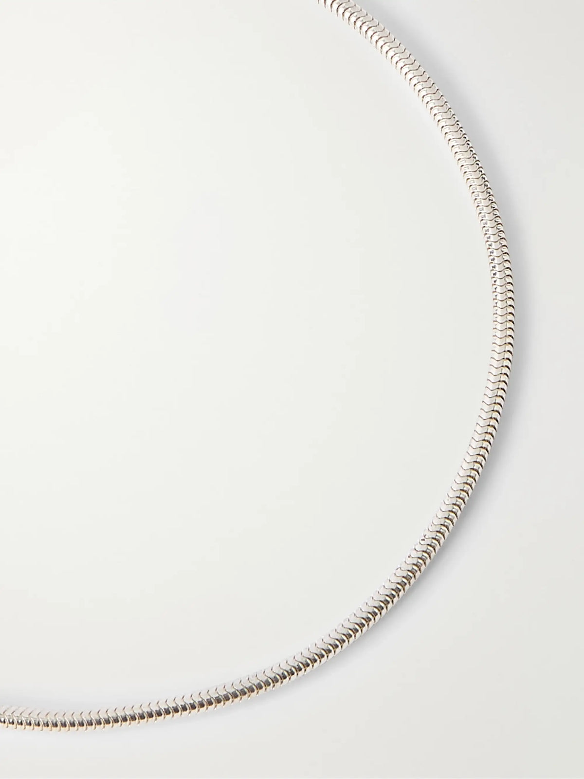 Serpent Chain Silver-tone Necklace